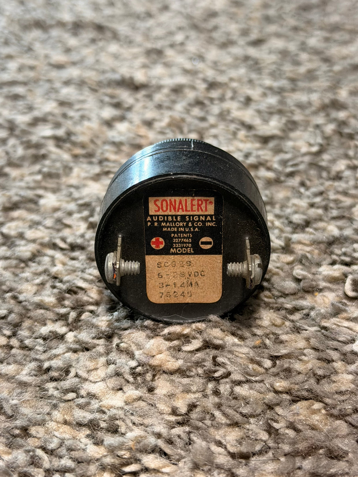 SC628 Mallory Sonalert Electric Warning Horn Assy