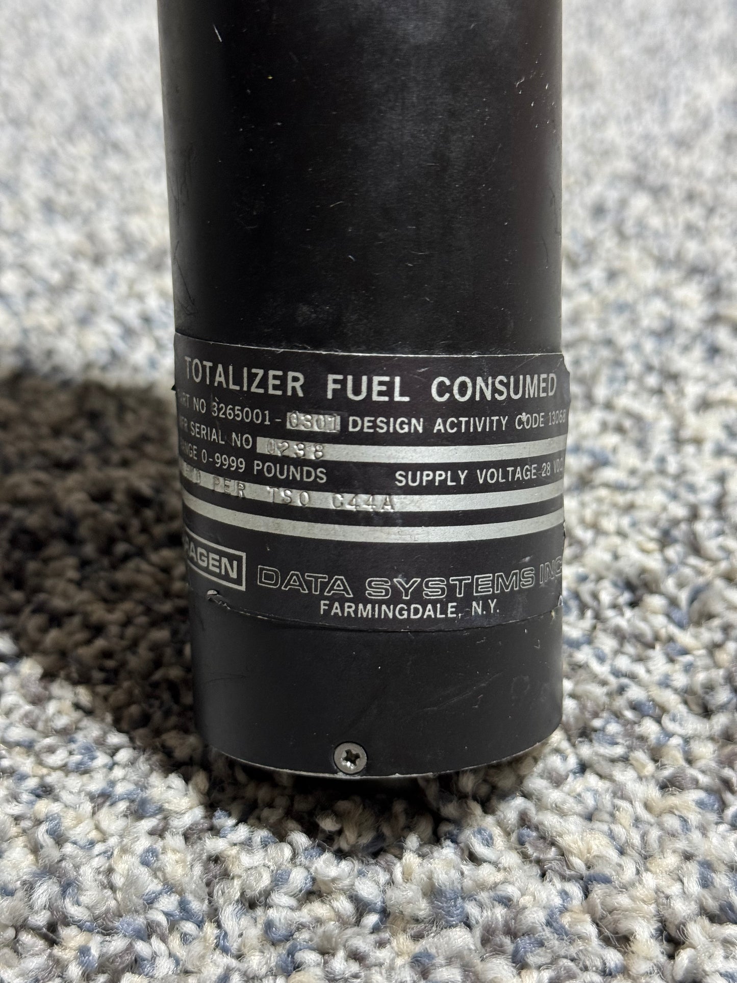 3265001-0301 PA-31T Ragen Totalizer Fuel Consumed