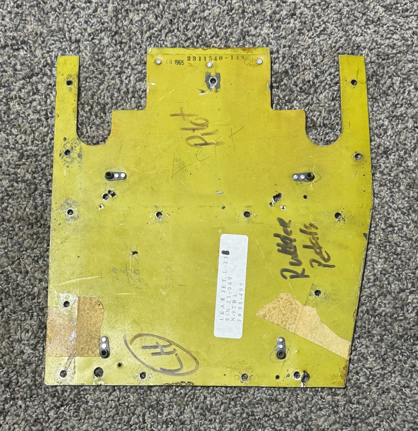 2311540-148 Learjet L-23 LH Rudder Pedals