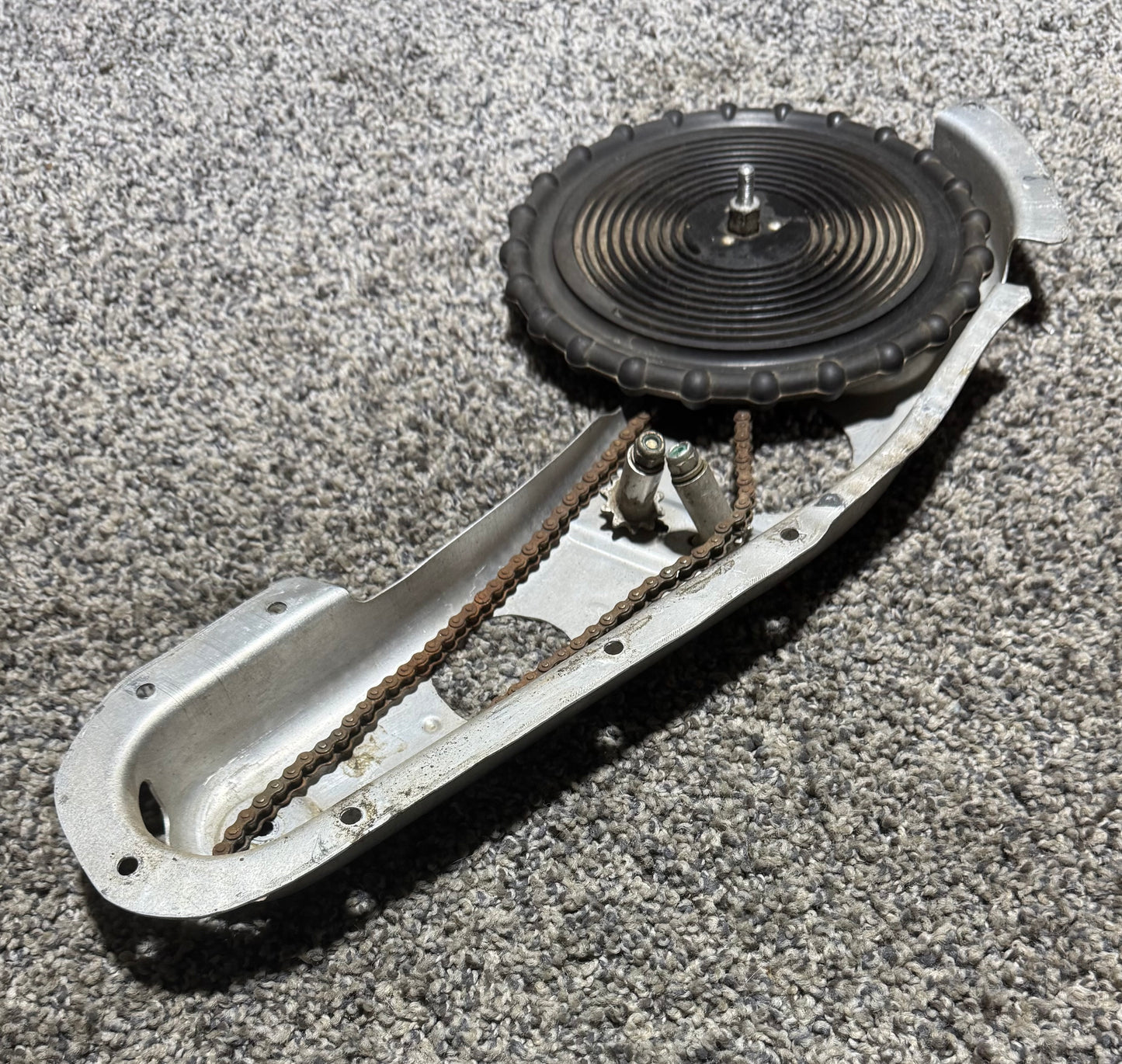 1261633-4 C-T210L Pedestal Elevator Trim Chain Guard W/ Elevator Trim Wheel