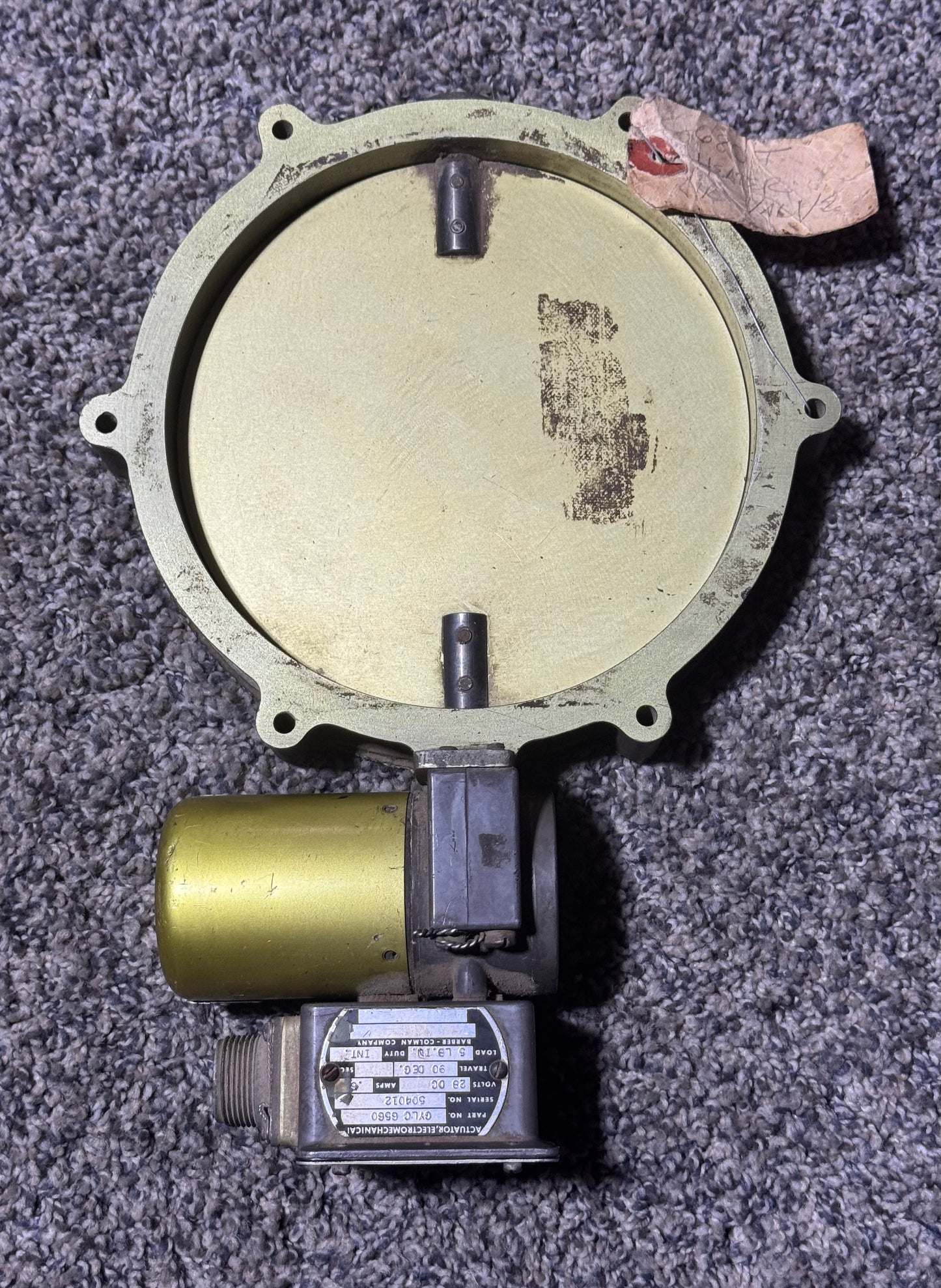 GYLC-6560 Barber-Colman Electromechanical Actuator (CORE)