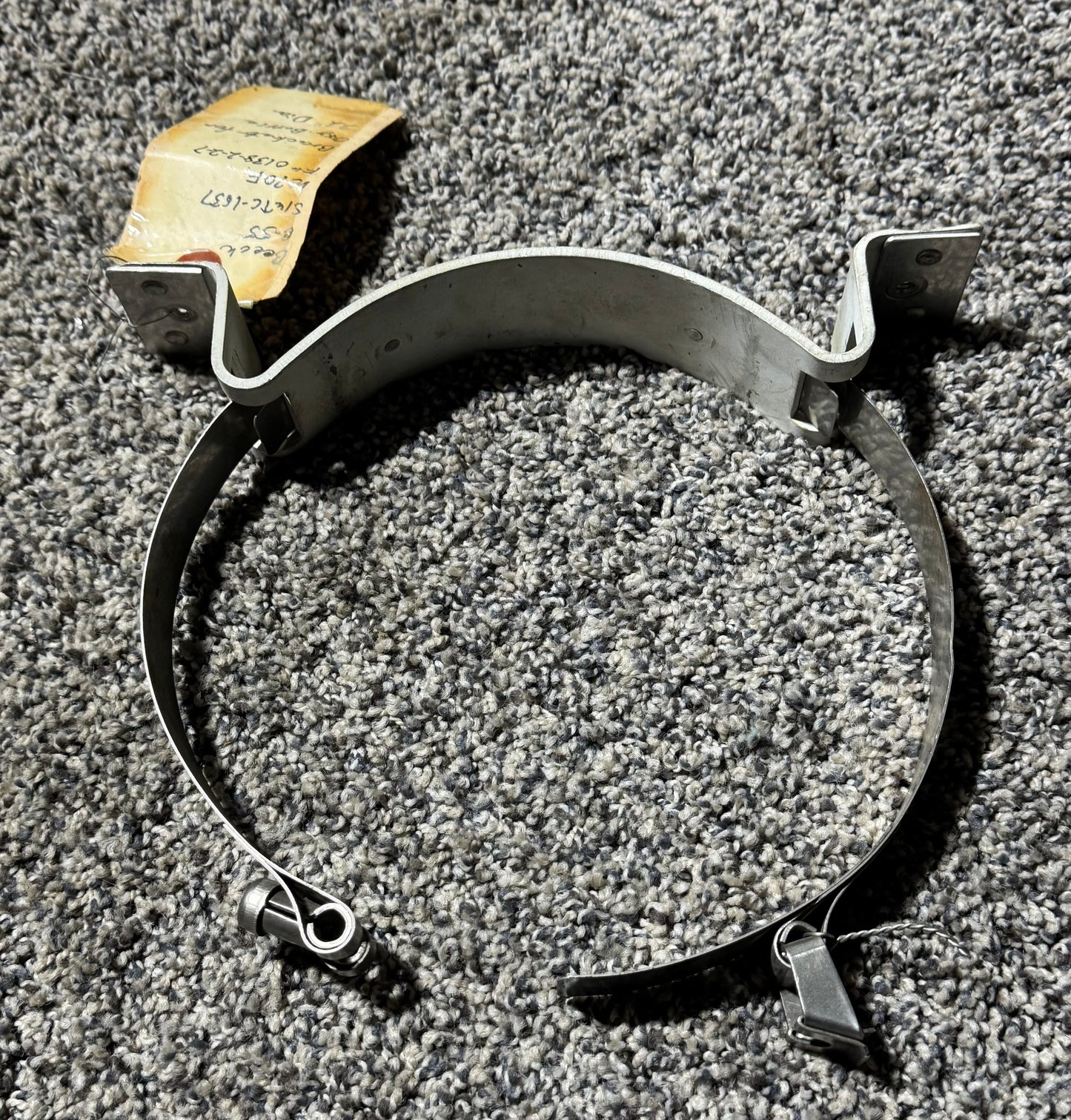 8590 Beechcraft E-55 Oxygen Bottle Clamp & Mounting Bracket