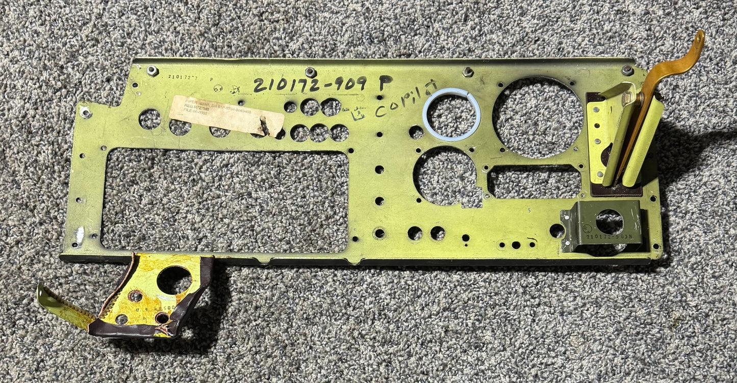 210172-909P PA-601P Co-Pilot Instrumental Panel Assembly
