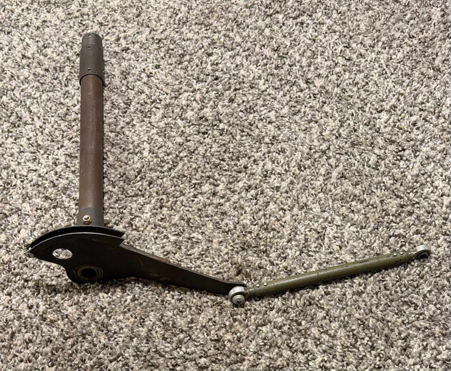 0760634-3 Cessna 210 Elevator Push Pull Rod W/ 0760686-1 Cessna Arm LH Assy Elevator Control