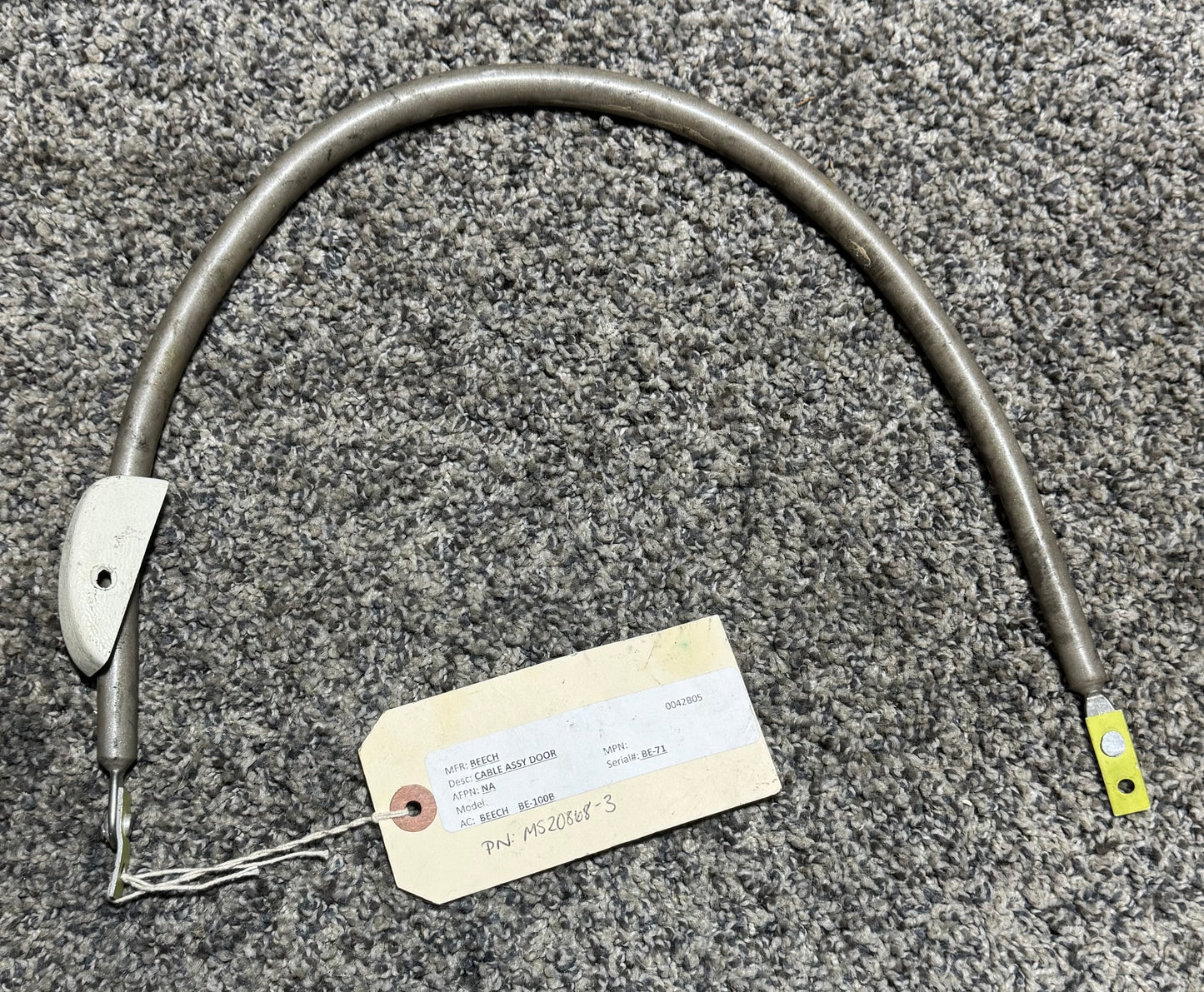 MS20868-3 Beechcraft Door Cable Assembly