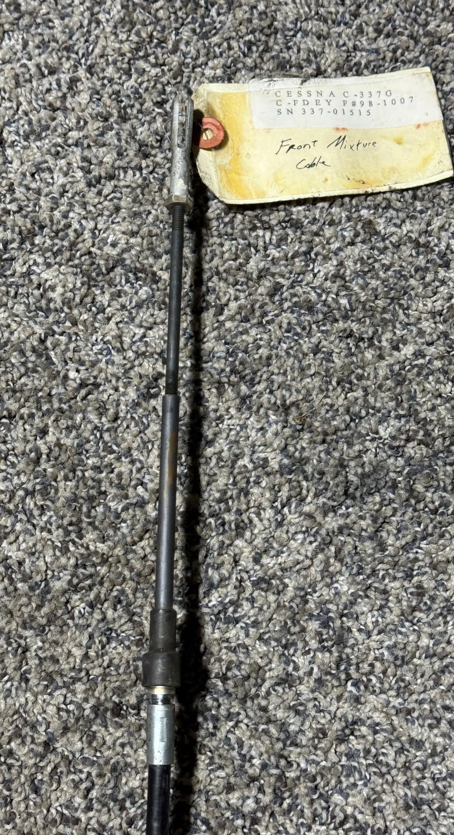 S1391-8 Cessna 337G FWD Engine Mix Control Cable