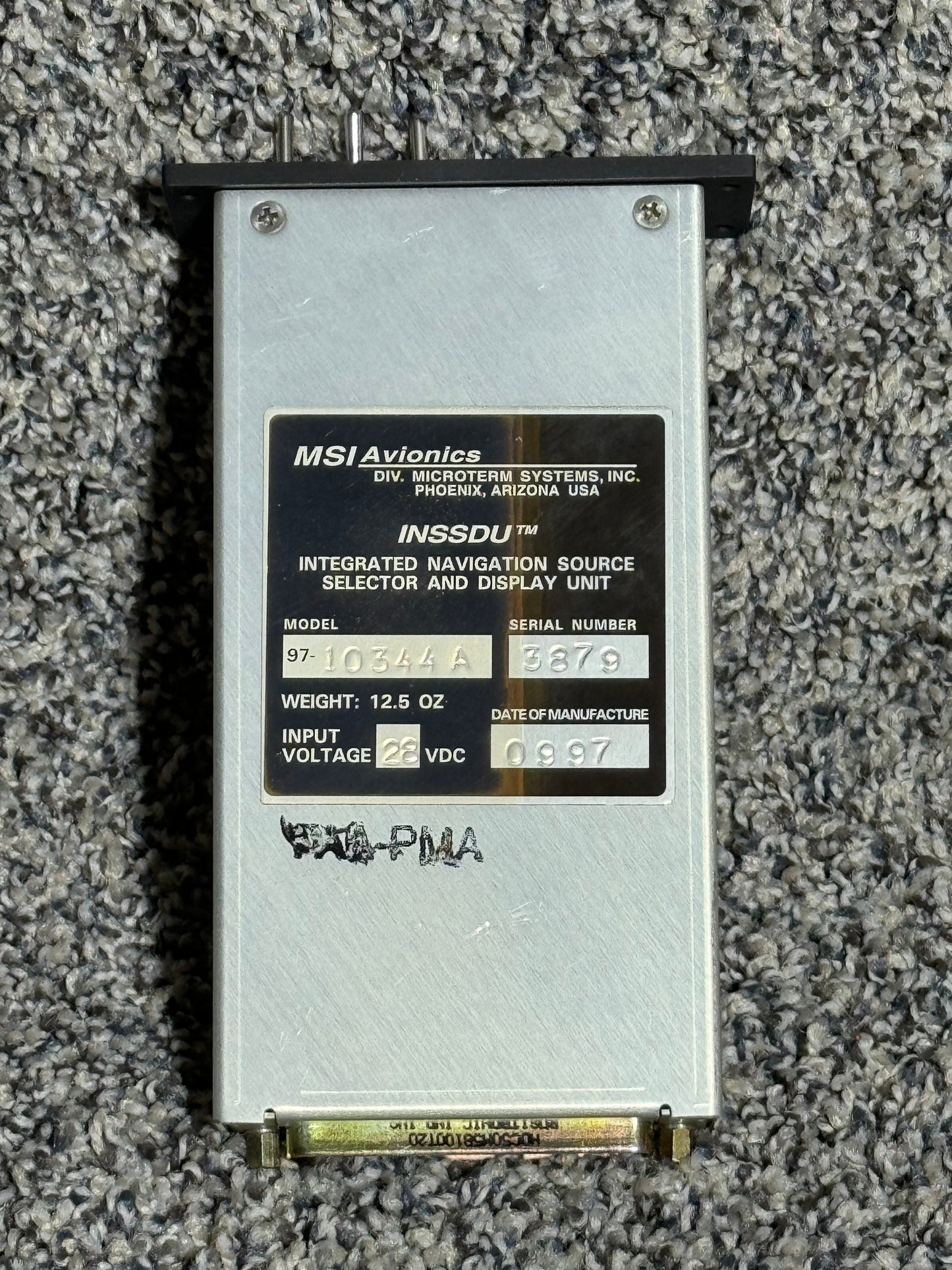 97-10344 A MSI Avionics Integrated Navigation Source Selector And Display Unit