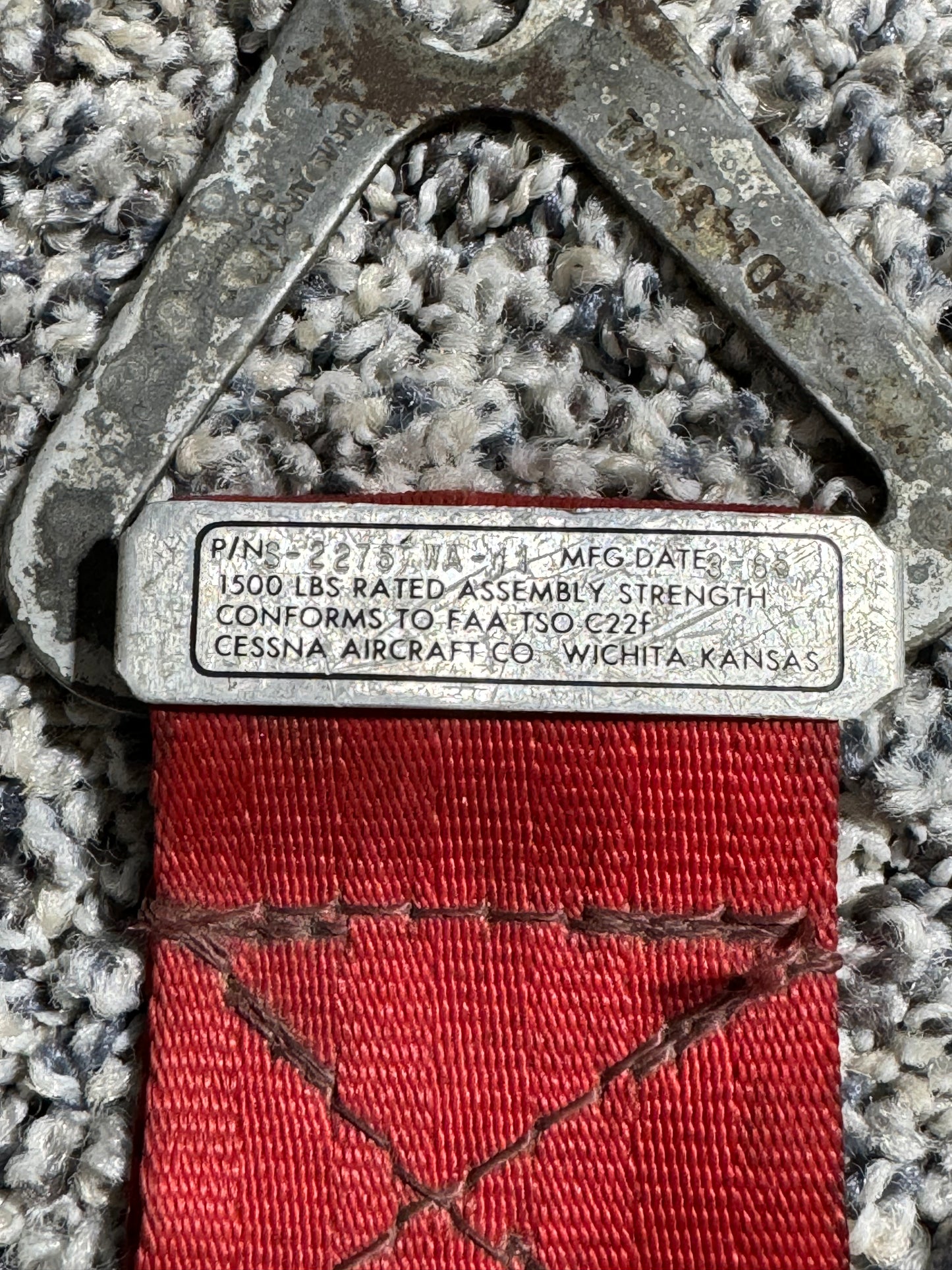 S-2275-WA-11 Cessna 210 LH Seatbelt, Shoulder Strap