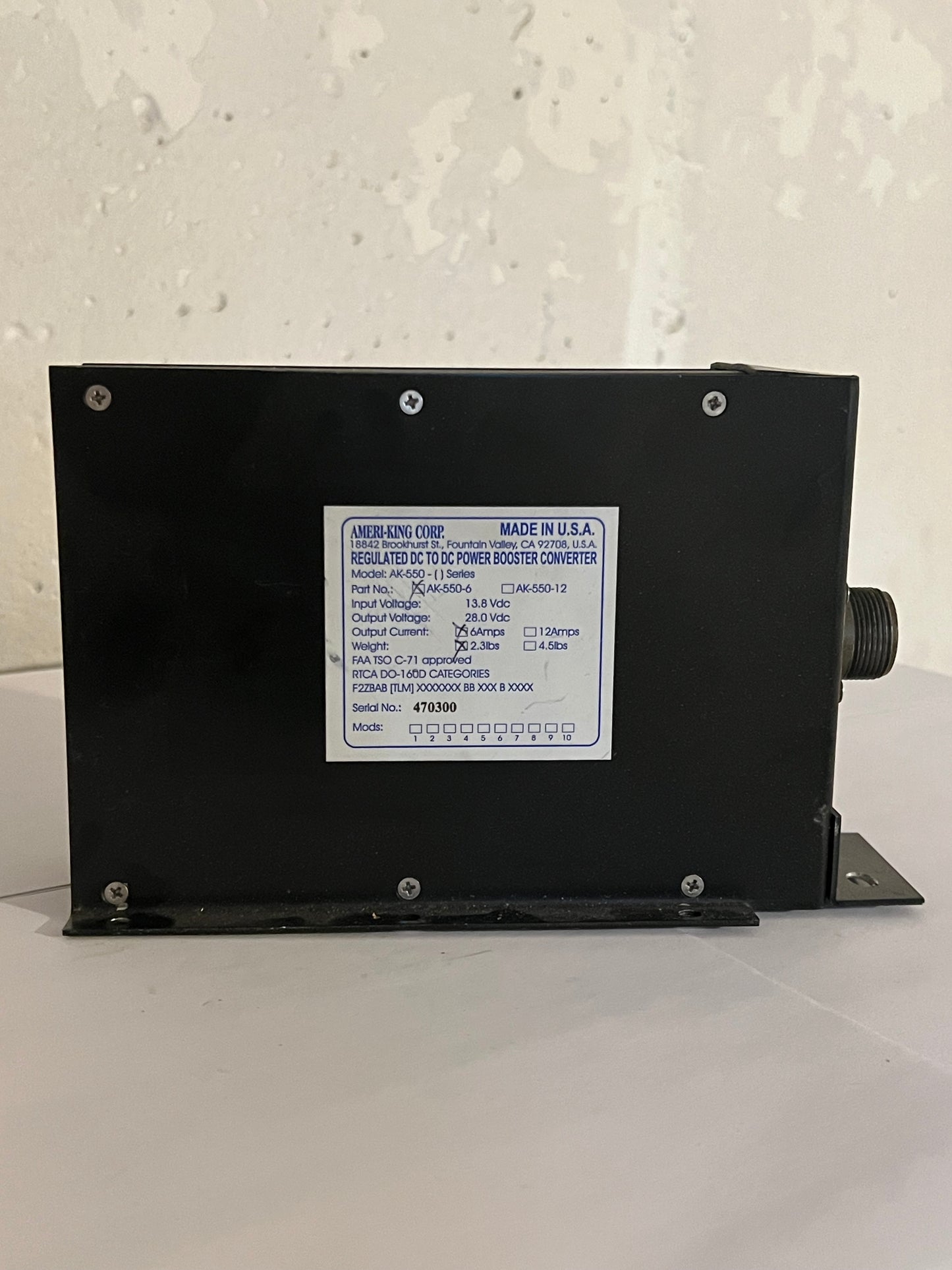 POWER BOOSTER CONVERTER MODEL AK-550-6
