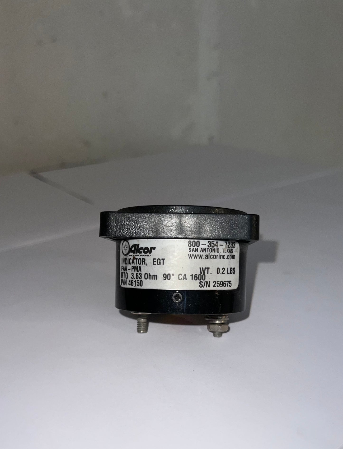 ALCOR EGT INDICATOR P/N 46150