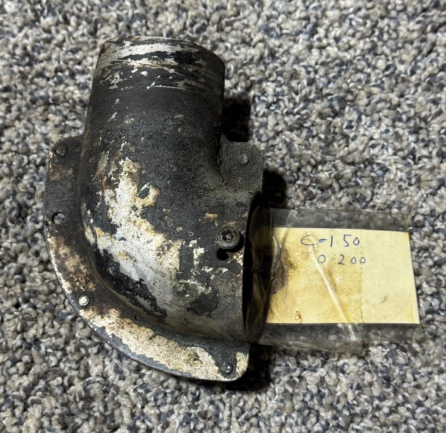 0450314 C-150 Carburetor Heat Fitting Elbow Assy