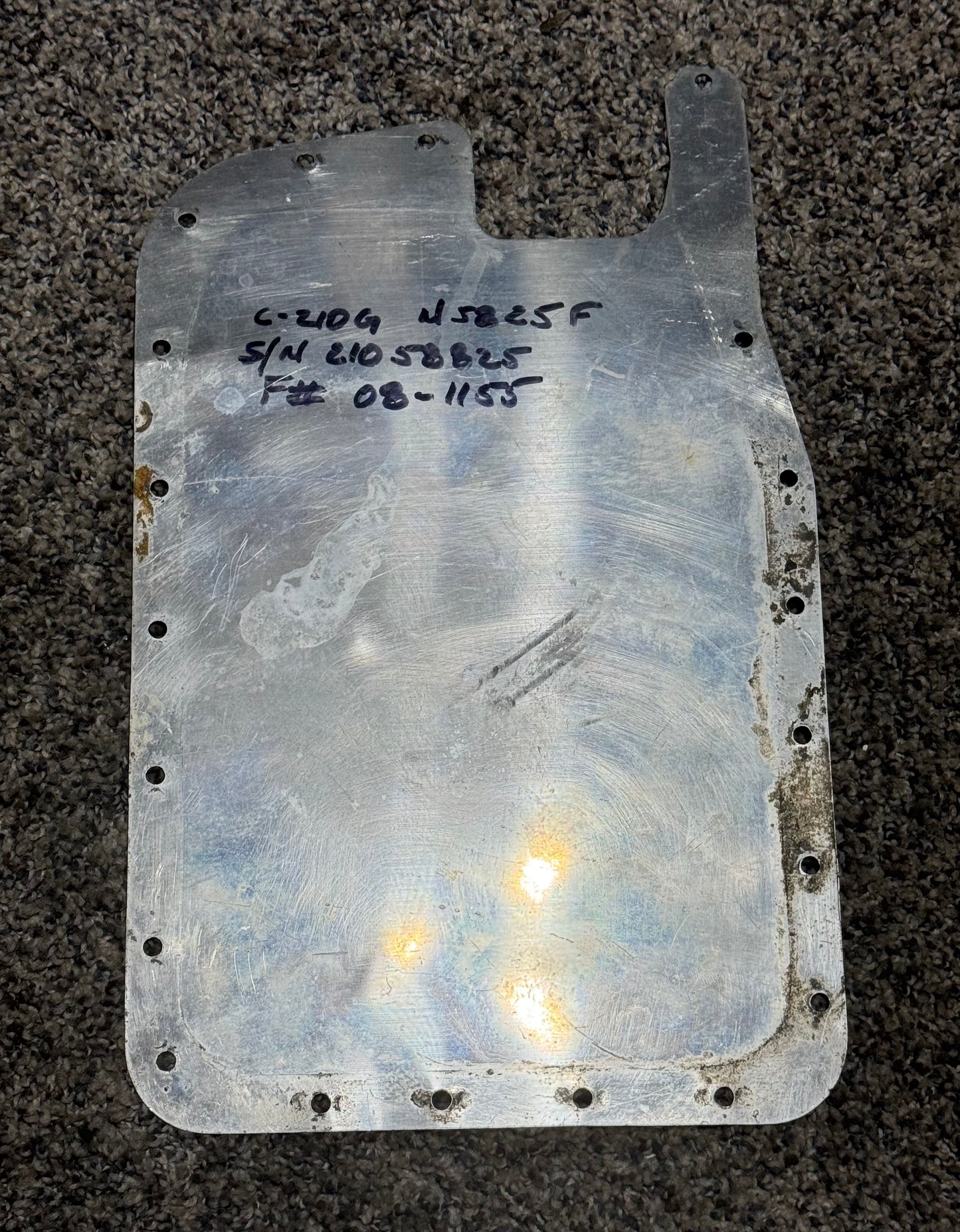1213512-1 Cessna 210G Plate Floorboard Cover