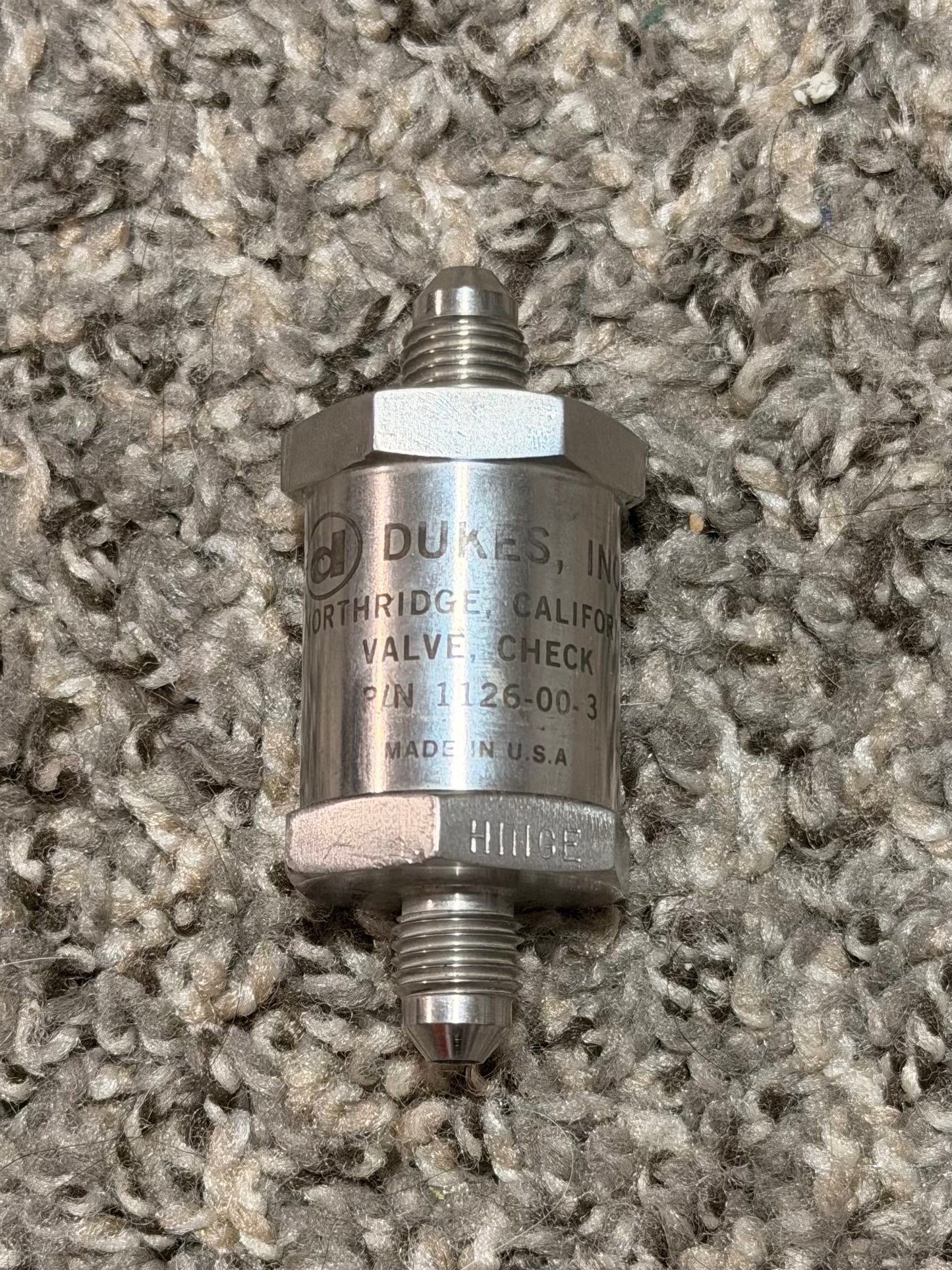 1126-00-3 Duke’s Valve Check