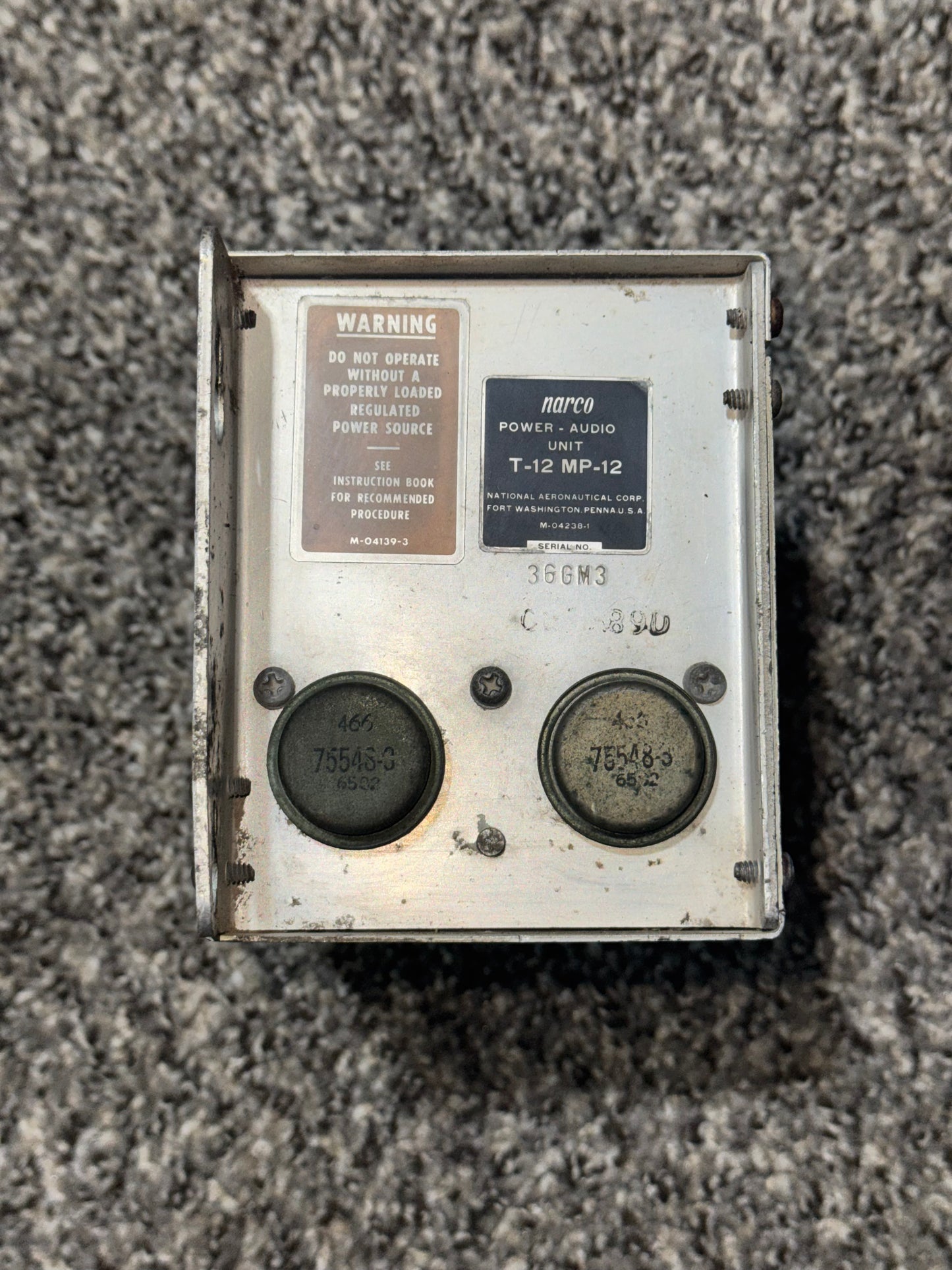 T-12-MP-12 Narco Power Audio Unit Assy