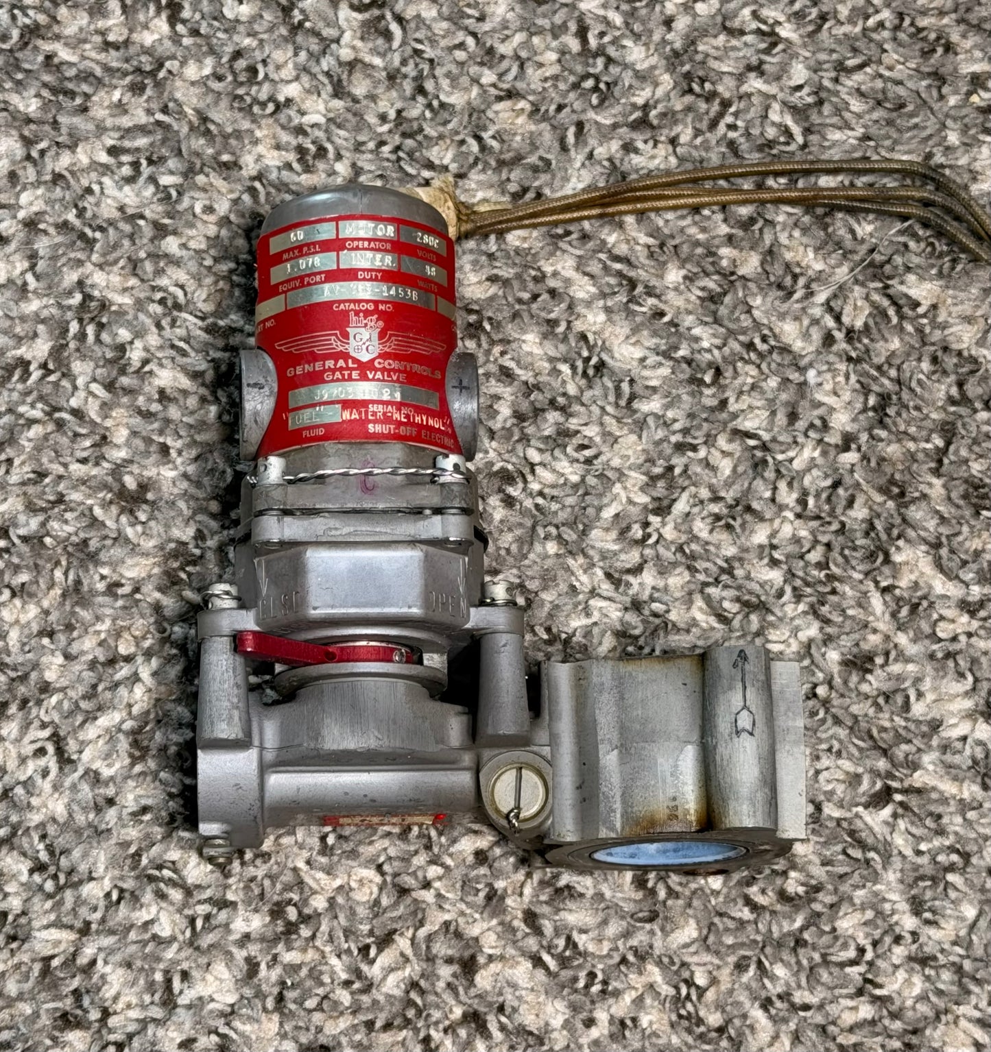 AV-16B-1453B ITT Electric Motor Operated Shut-Off Gate Valve Assy