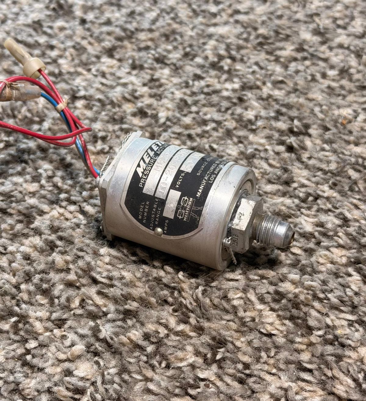 M623-7-2 Meletron Pressure Actuated Switch Assy