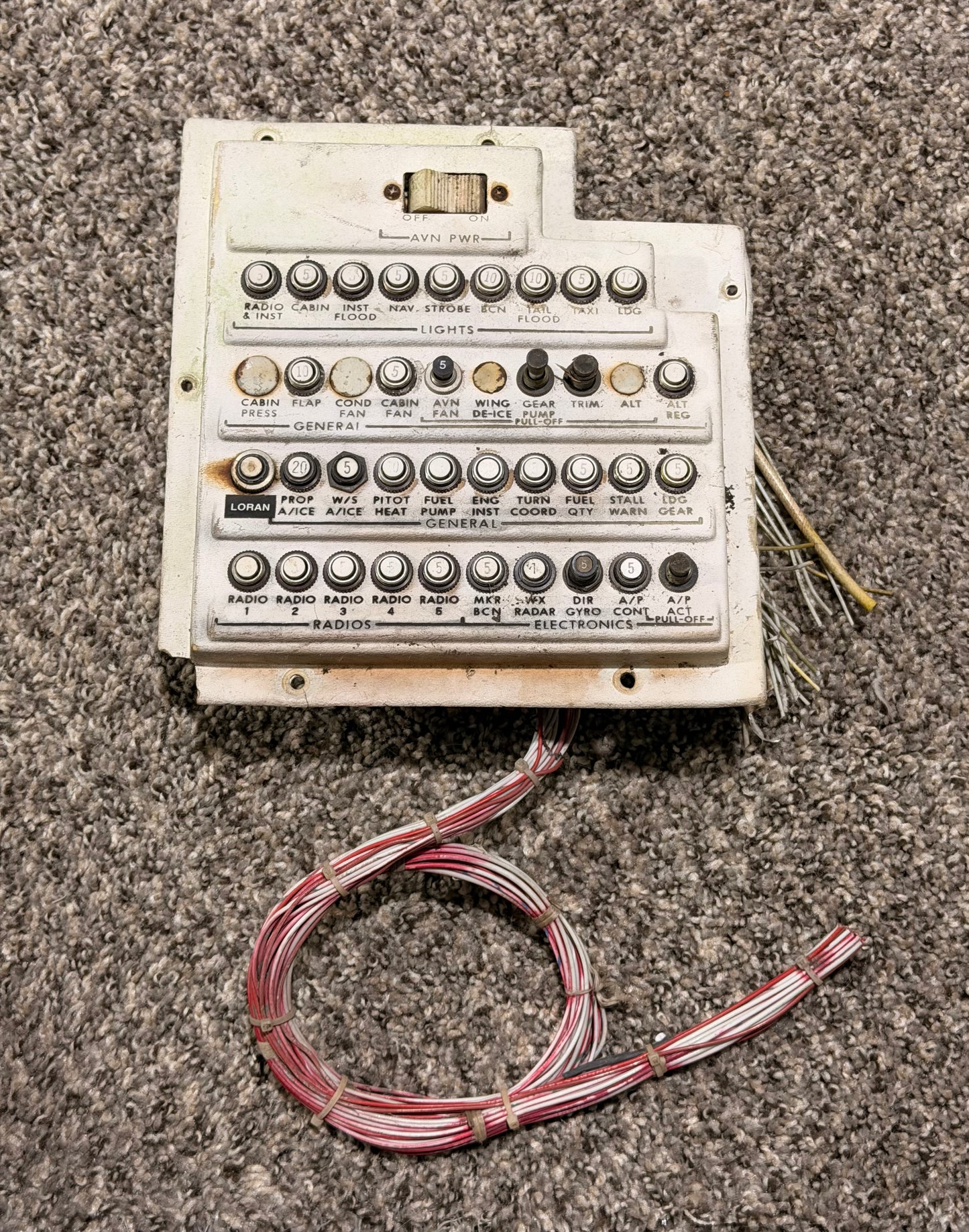Cessna T210N Circuit Breaker Panel Box Assy