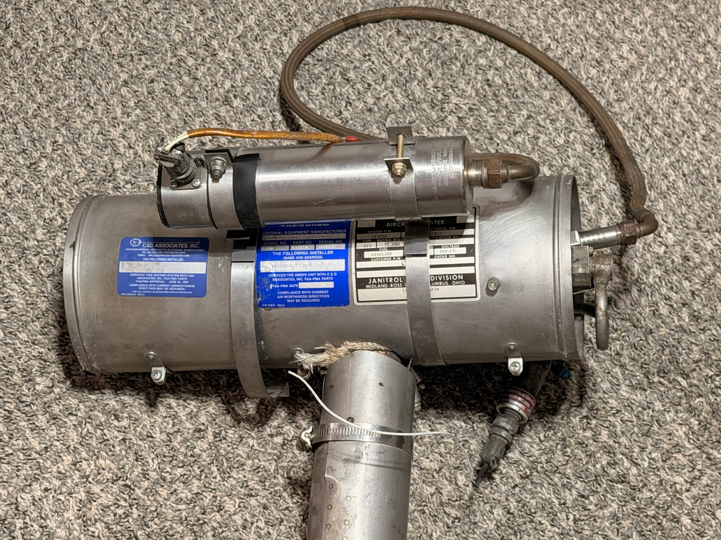 C15C54 Aero Commander 500B Heater Assy