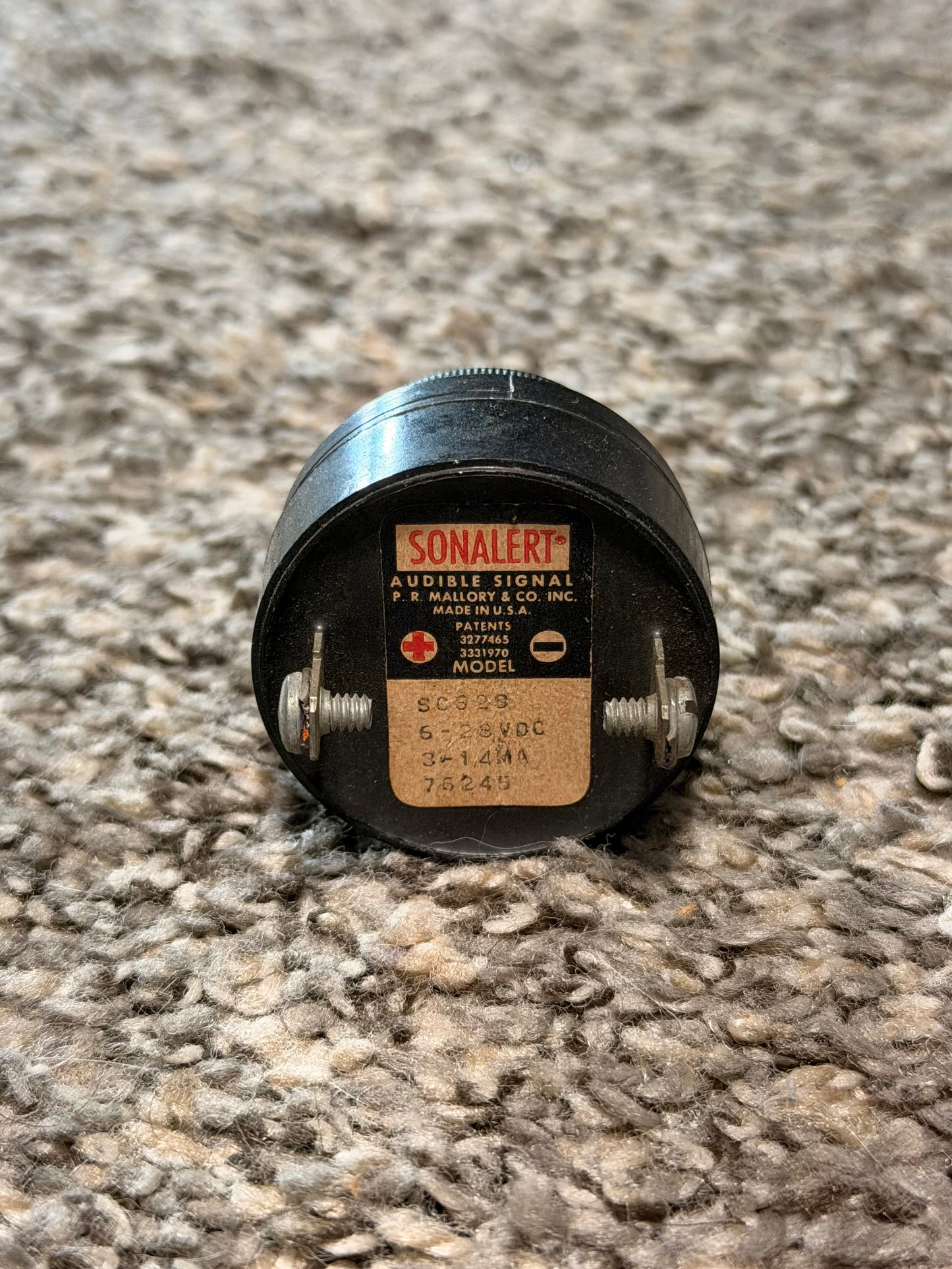 SC628 Mallory Sonalert Electric Warning Horn Assy