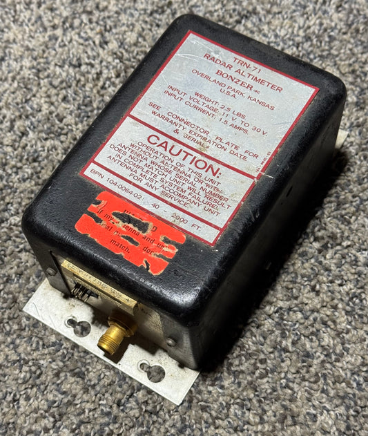 104-0064-02 Bonzer TRN-71 Radar Altimeter