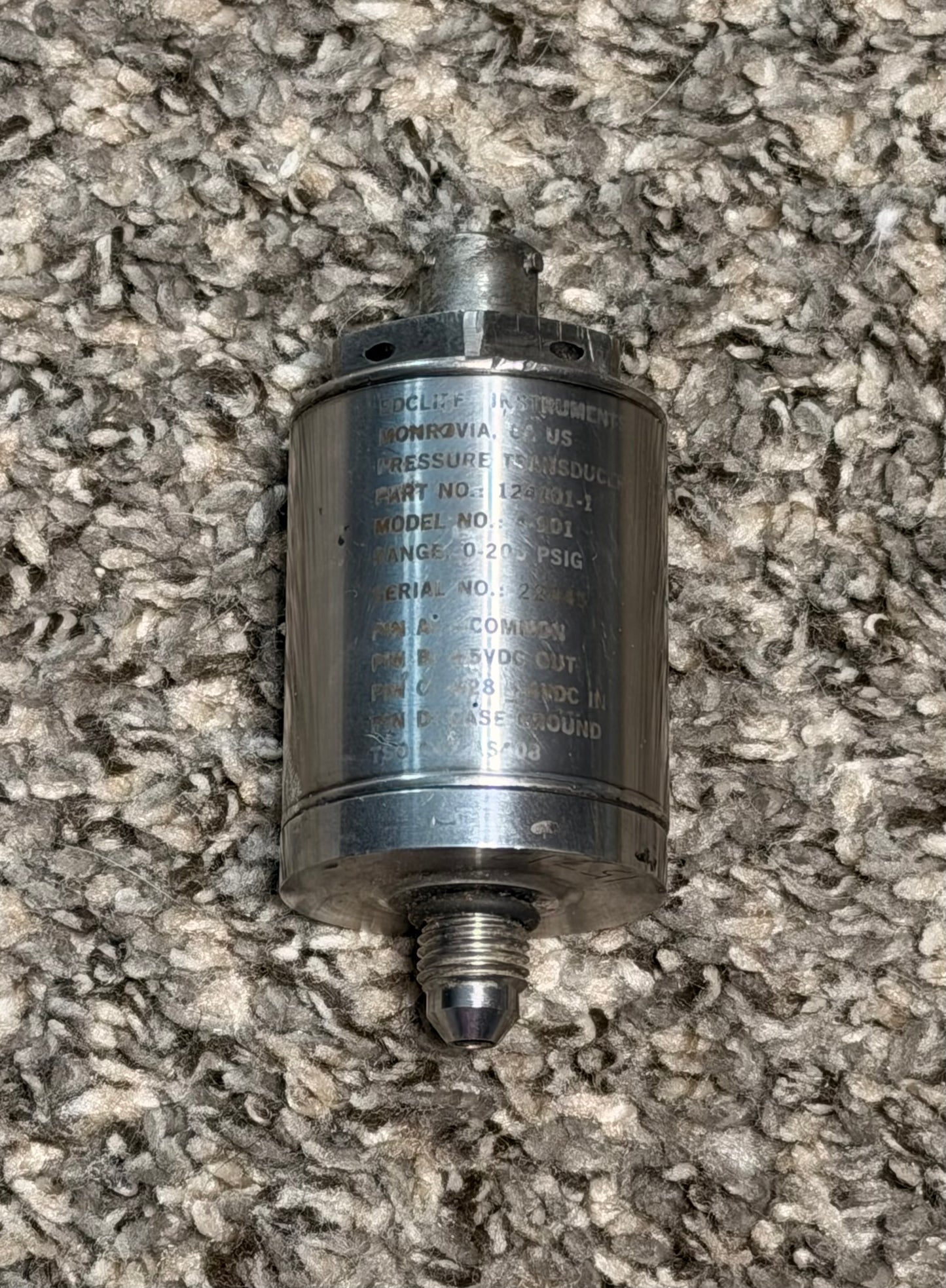 124101 Edcliff Instruments 4-901 Pressure Transducer