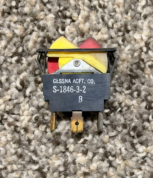 S1846-3-2 Cessna T207 Fuel Pump Switch