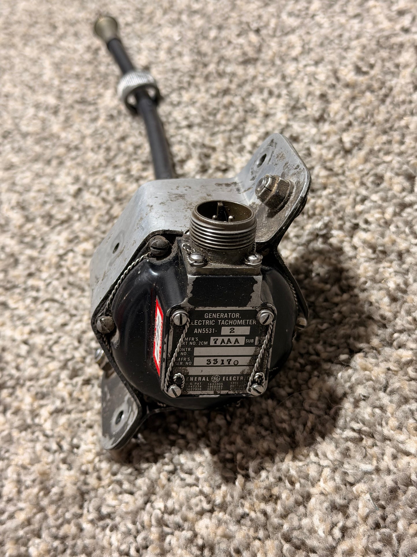 AN5531-2 General Electric Tachometer Generator Mount w/ Mount