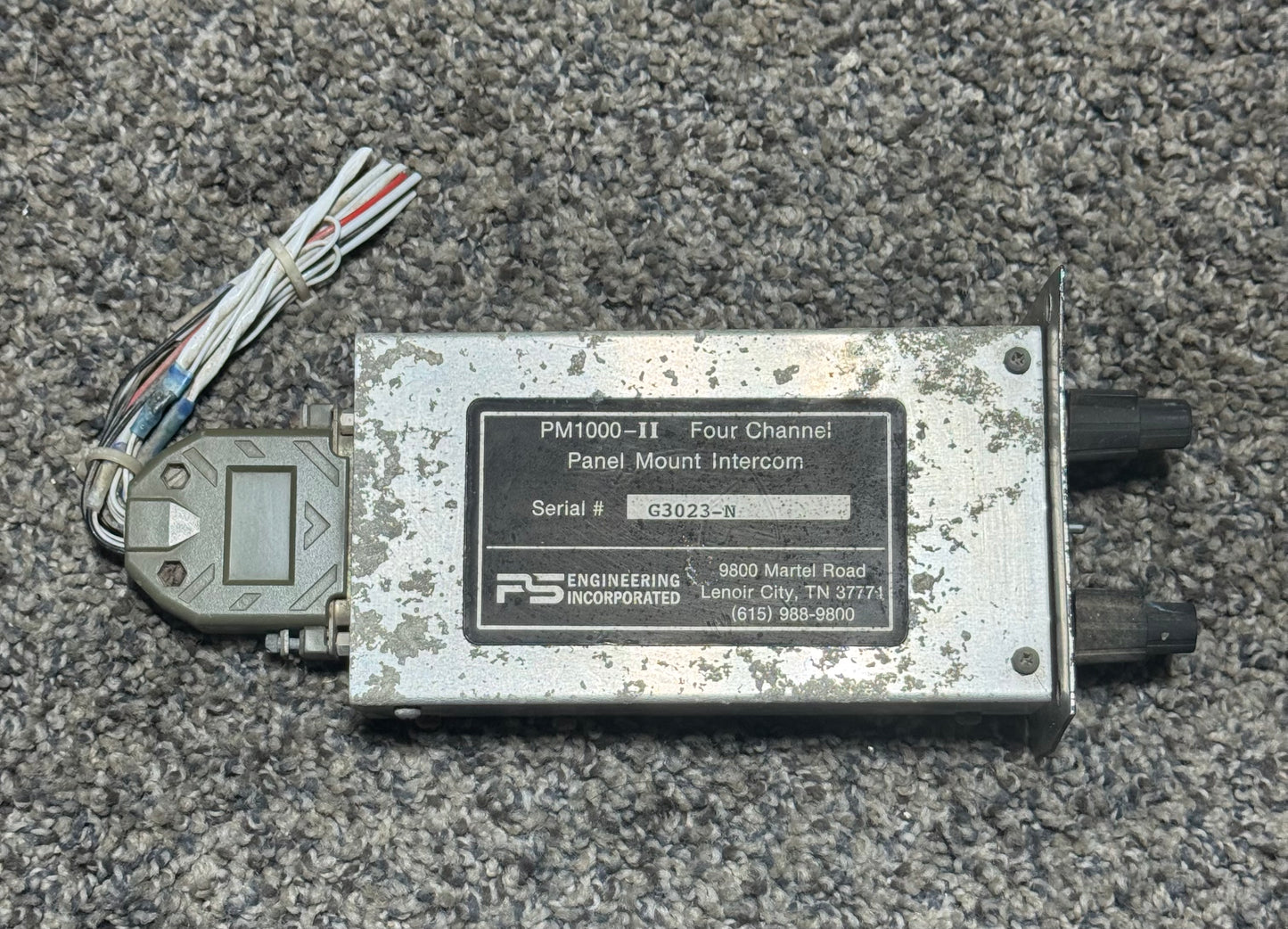 PM1000 Cessna T210N Panel Mount Intercom