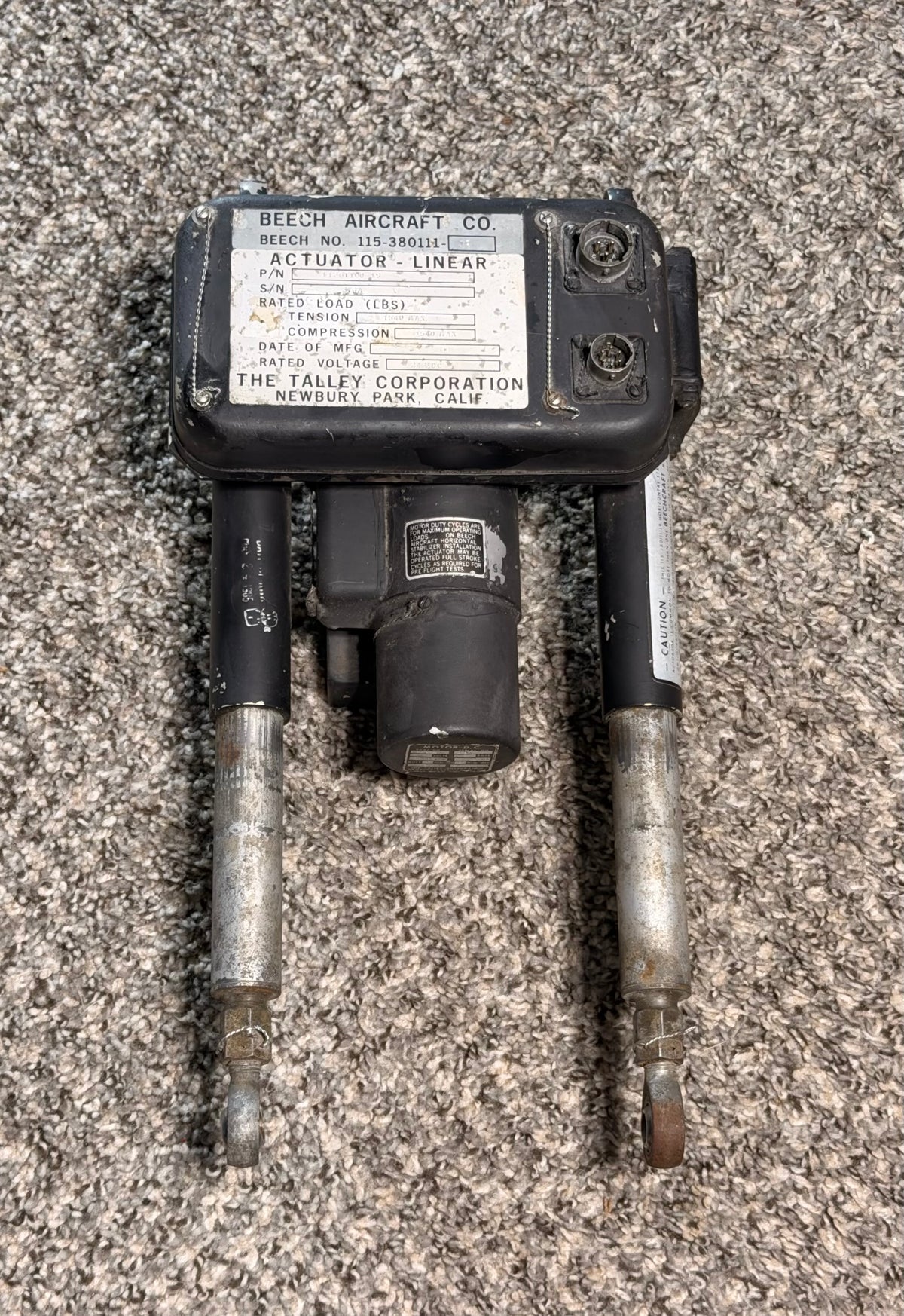 1136T100-19 King Air A100 Linear Trim Actuator Assembly
