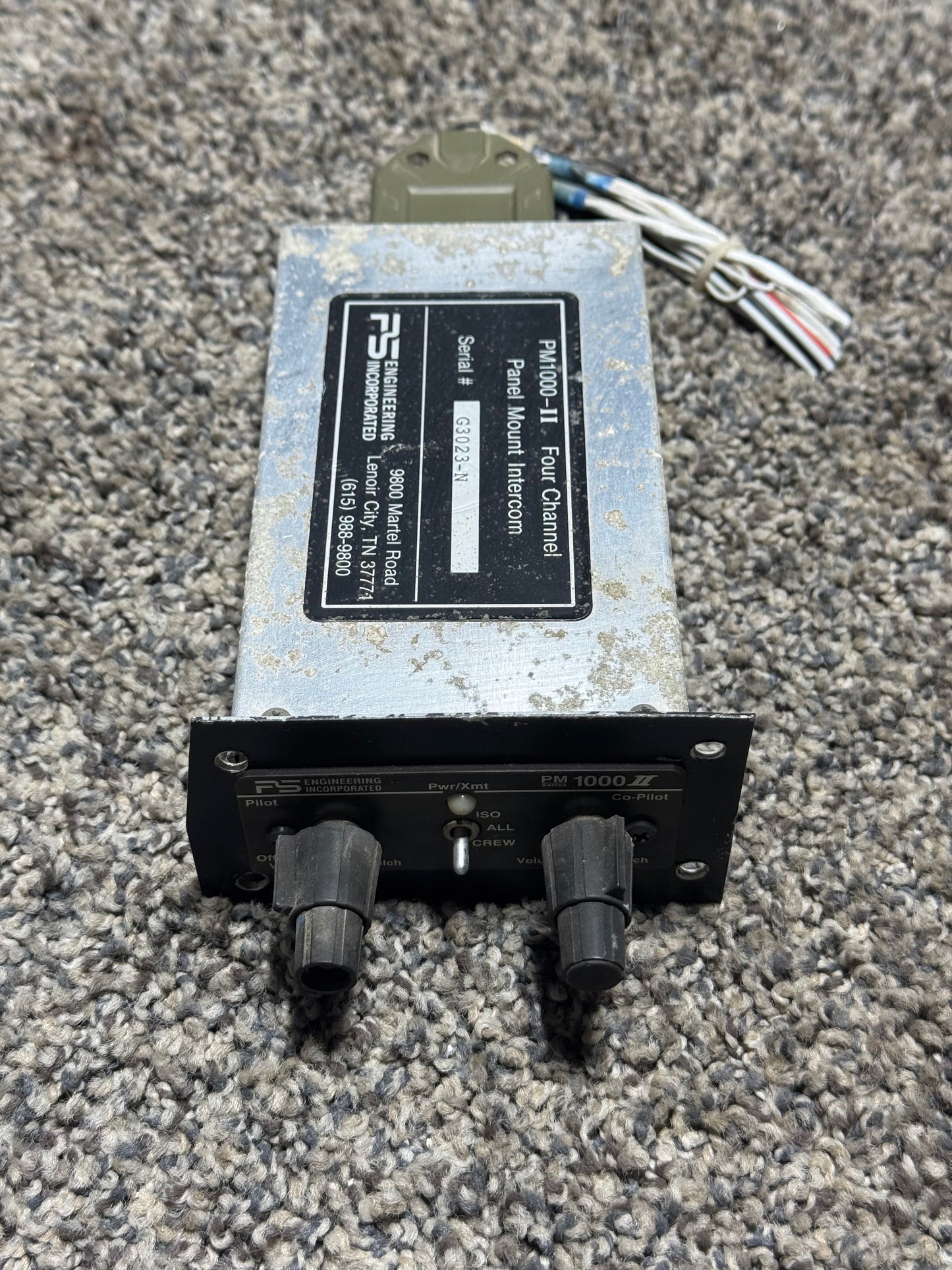 PM1000 Cessna T210N Panel Mount Intercom