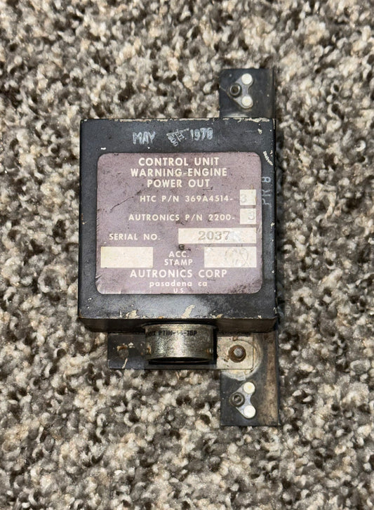 2200-3 / 369A4514-3 Autronics Control Unit Warning-Engine Power Out
