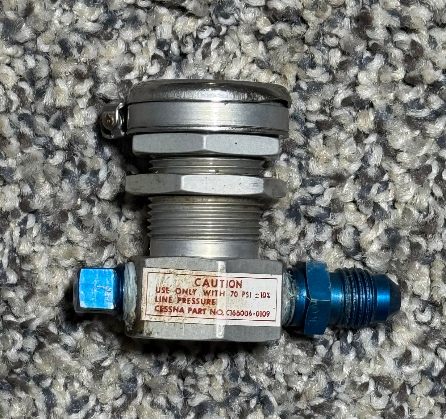 C166006-0109 Cessna Oxygen Outlet Valve