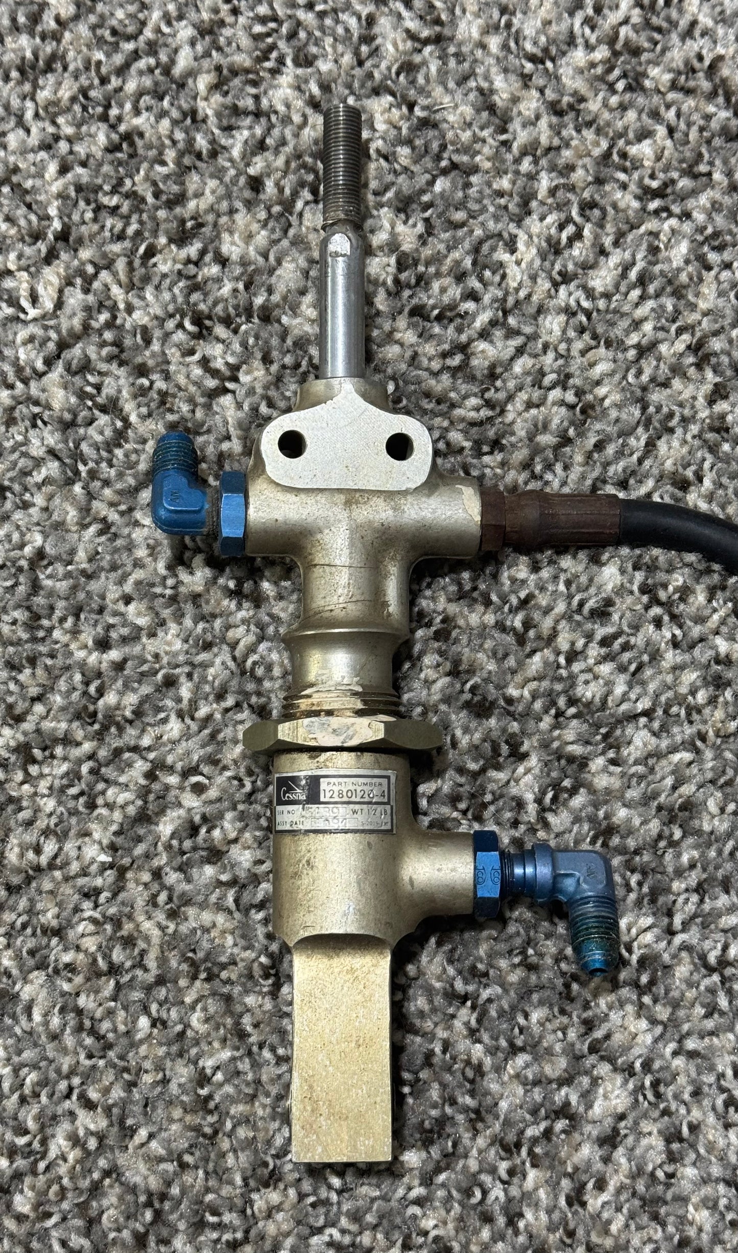 1280120-4 Cessna-210 Main Gear Downlock Actuator (No Rod End)