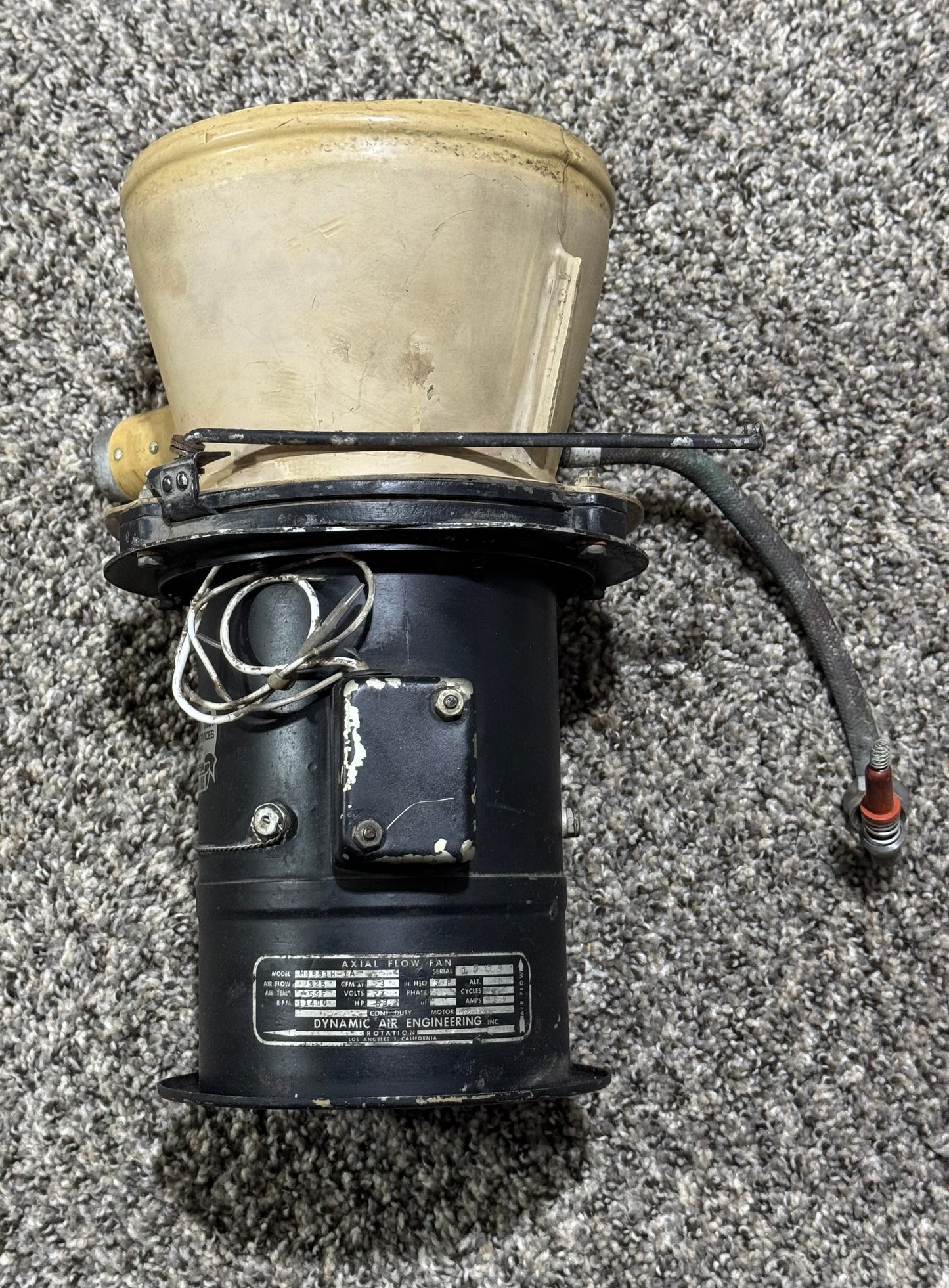 M4861H-1A Dynamic Air Inc. Axial Flow Blower Assembly