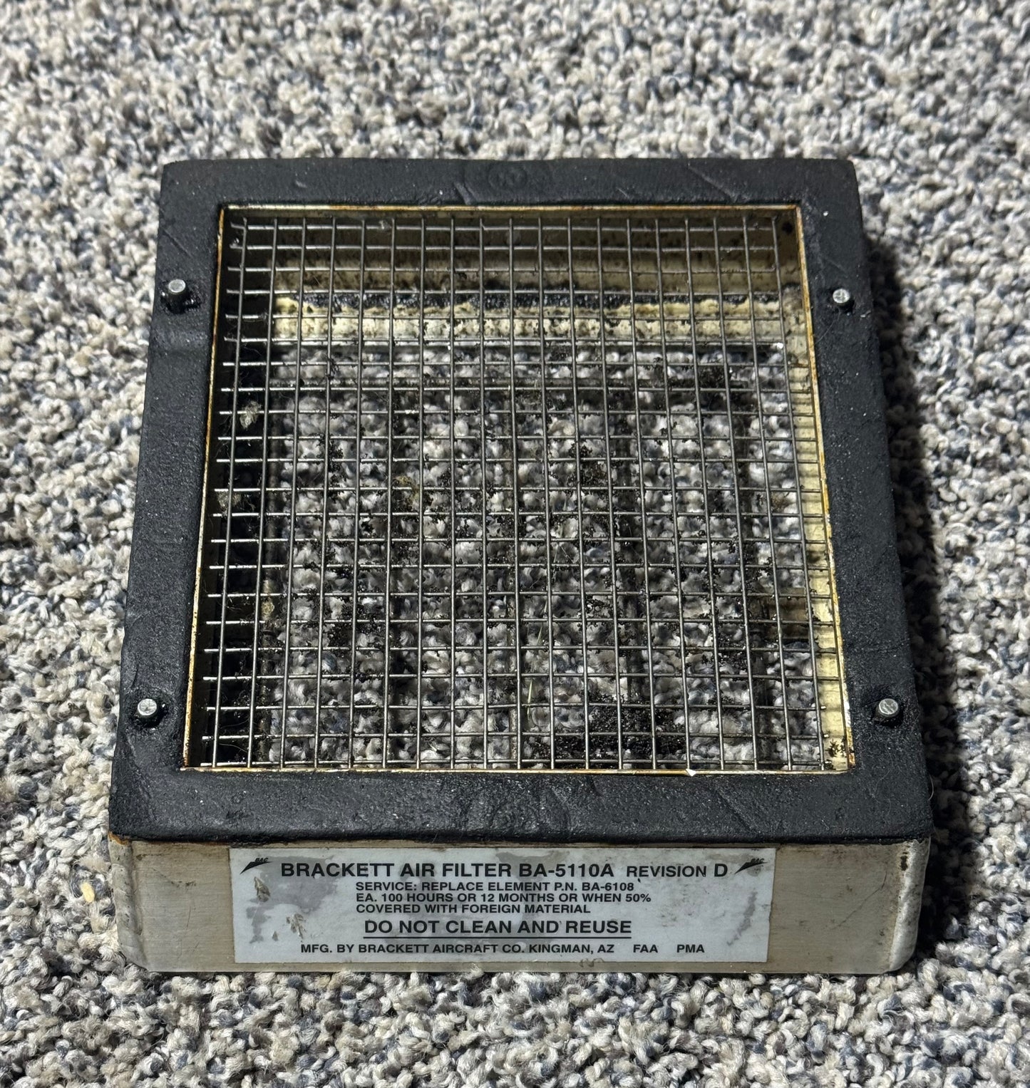 BA-5110A C-172 Brackett Air Filter Bracket Assy