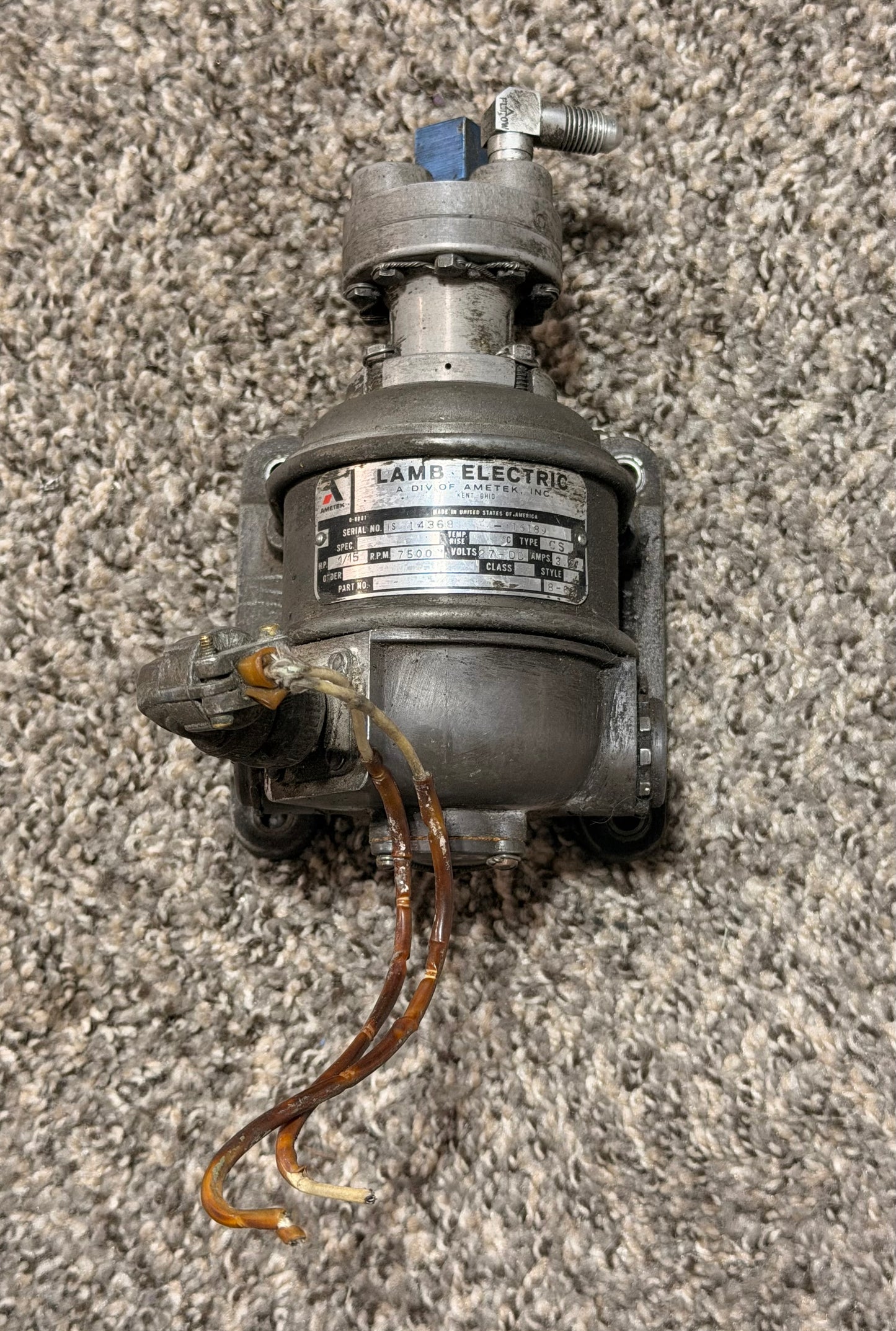 P-366-A Lamb Electric 73459 Pump Assy