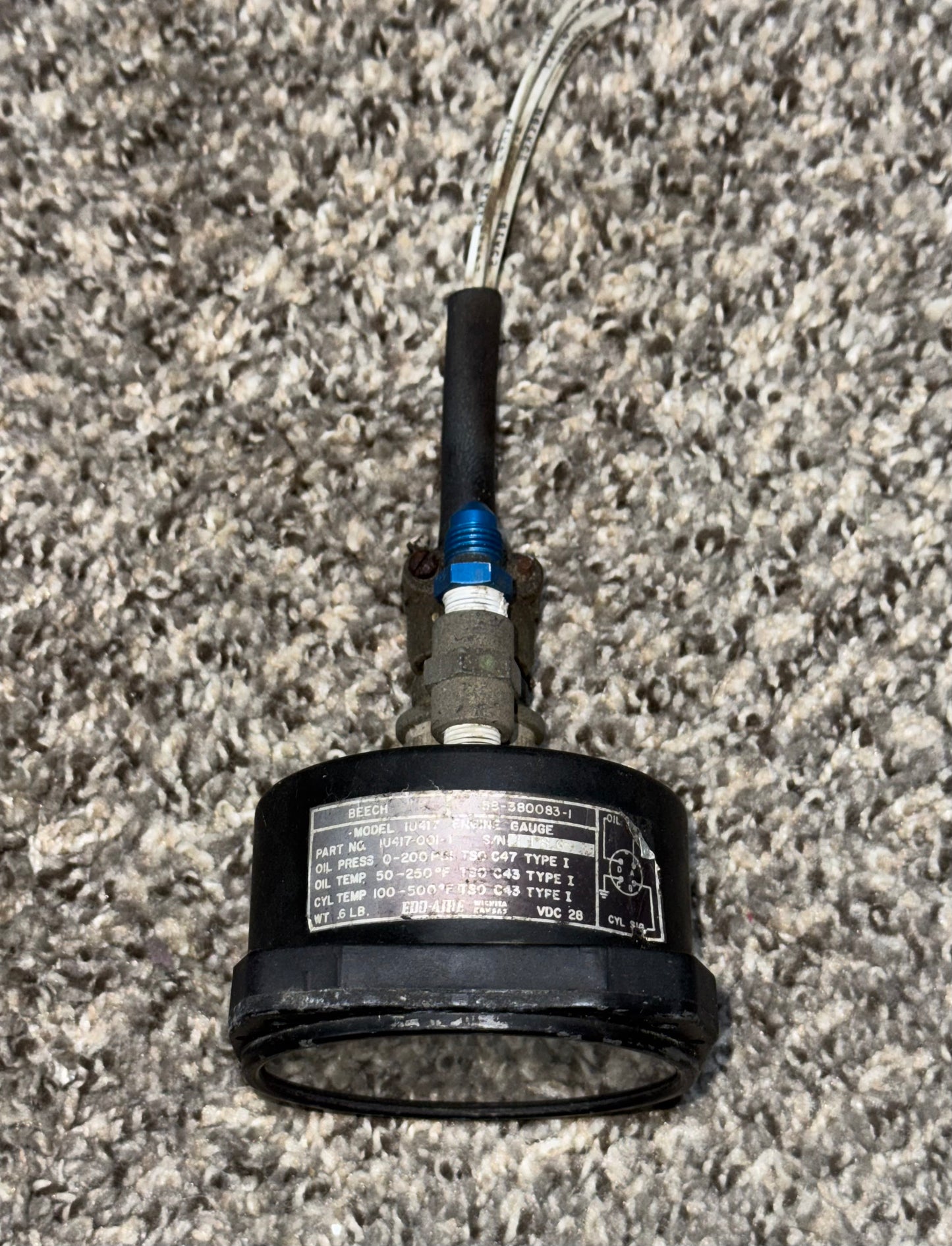1U417-001-1 Edo Aire Tri-Engine Gauge Indicator