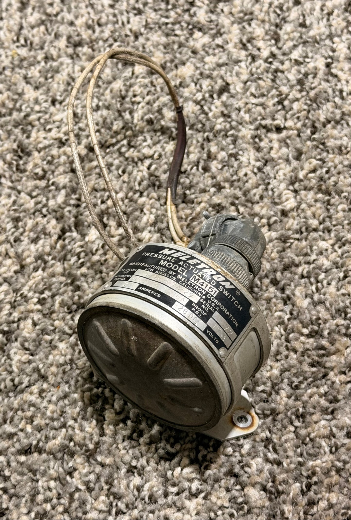 M4151B-7A-29 Meletron Pressure Actuated Switch