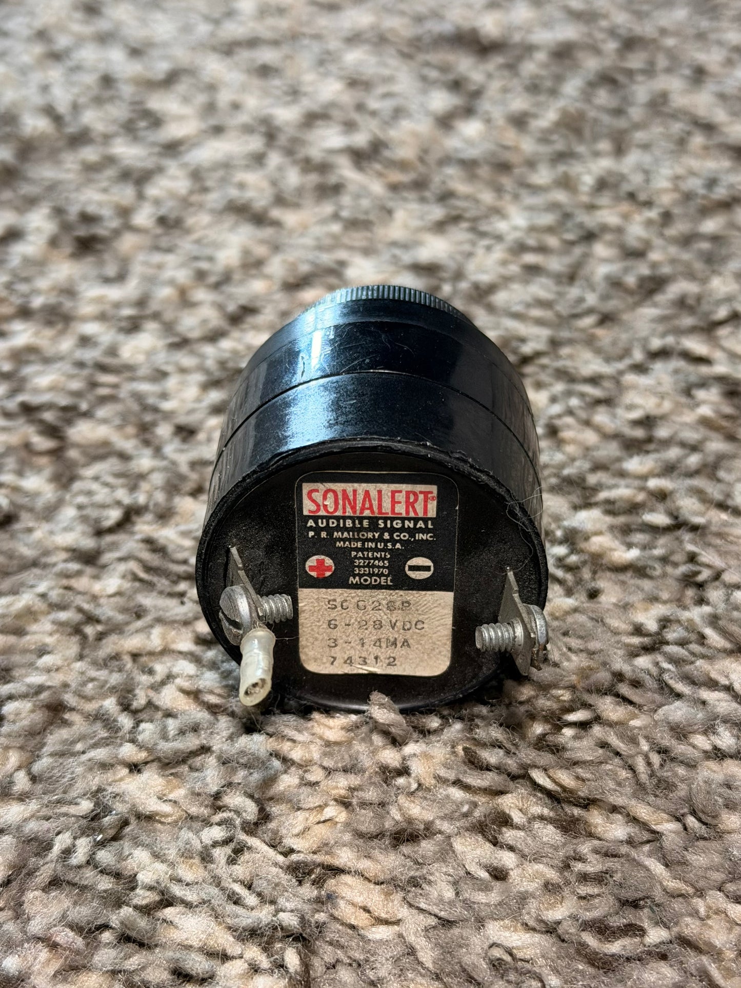 SC628P Mallory Sonalert Electric Warning Horn Assy