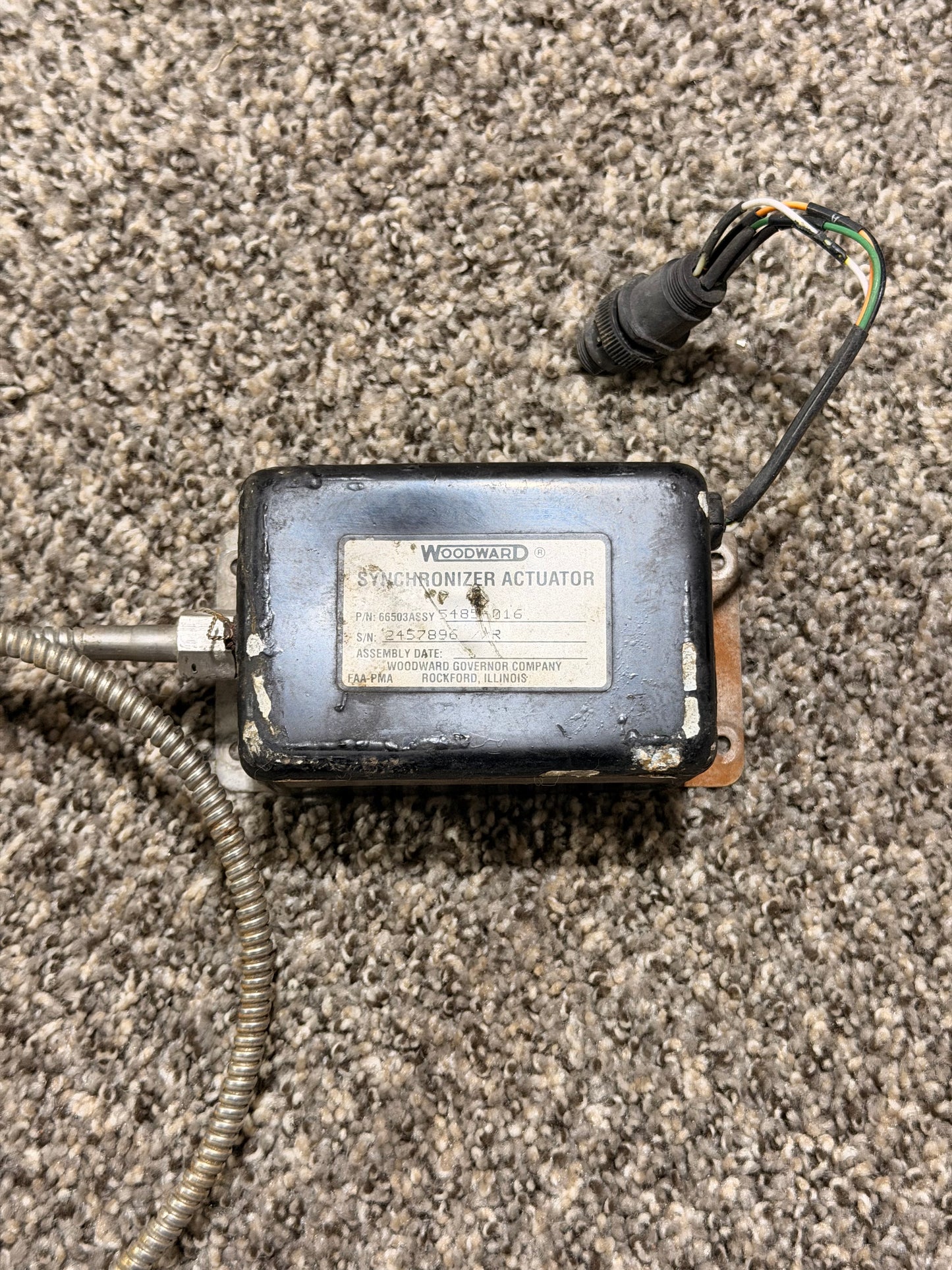 5485-016-W Woodward Synchronizer Actuator W/ Mount