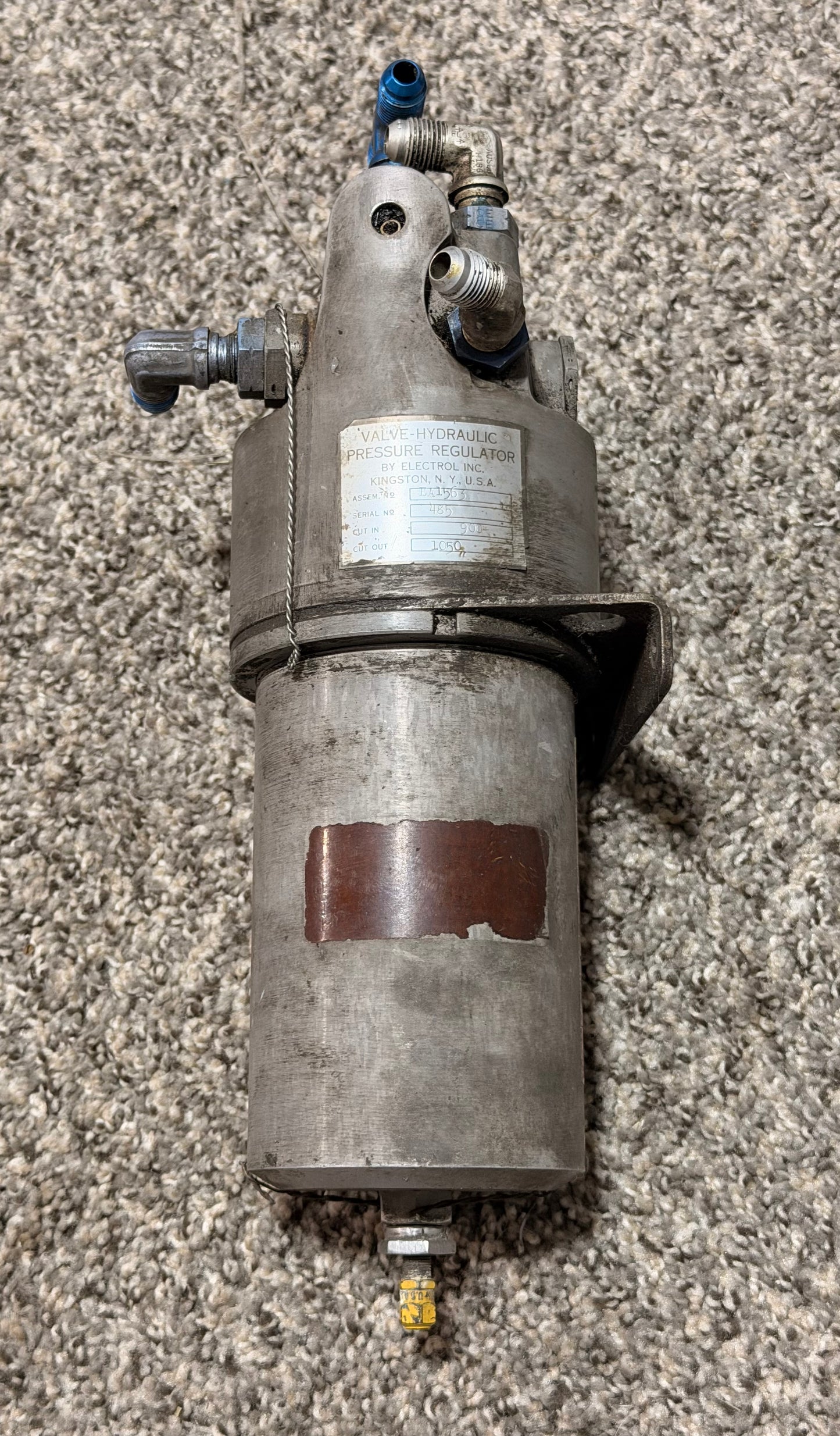 EA1563 Electrol Hydraulic Pressure Regulator Valve Assy