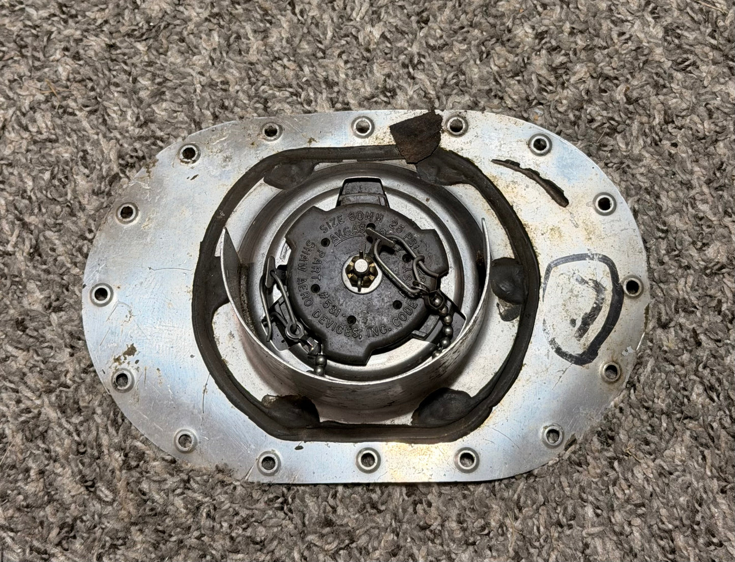 531-010 Shaw Aero Fuel Cap Assembly