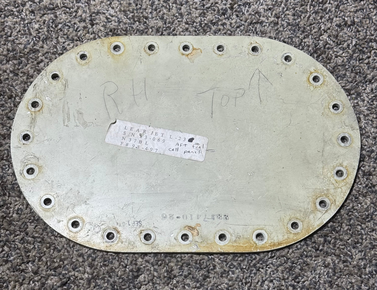 2317410-26 Learjet L-23 AFT Fuel Cell Panel