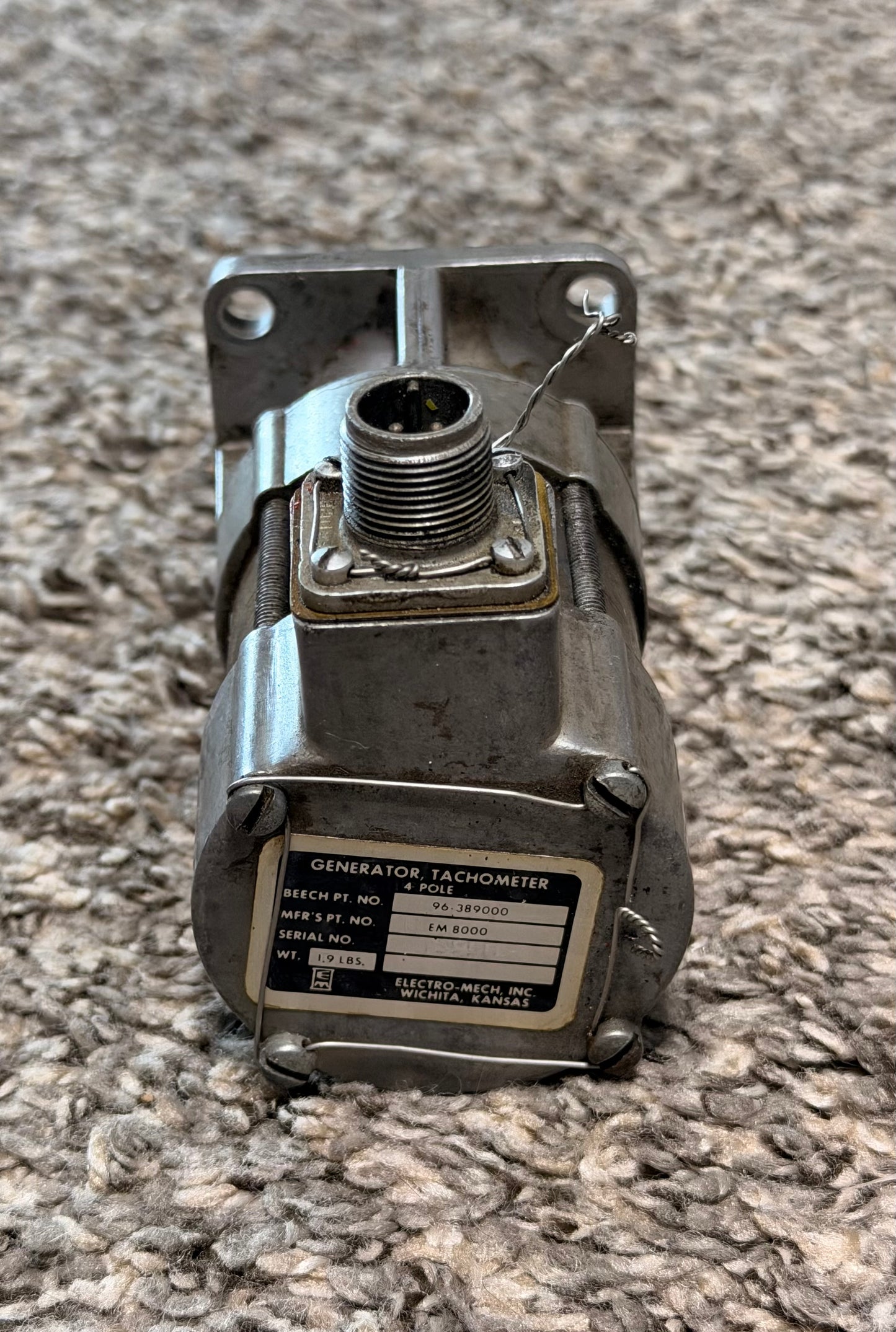 EM-8000 Electro-Mech 4 Pole Tachometer Generator