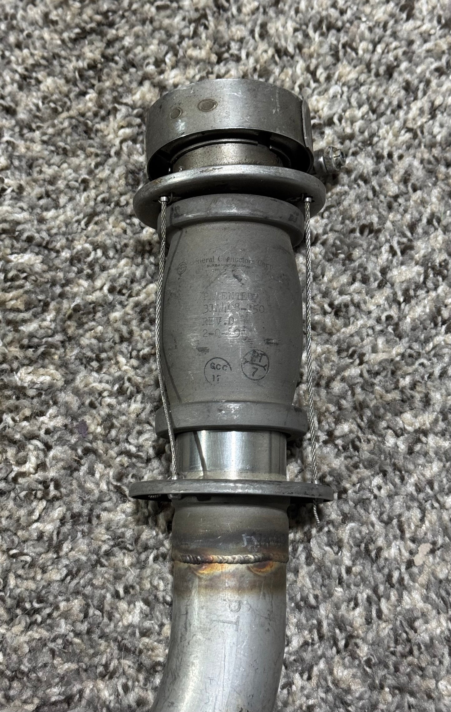 31A408-150-5 Citation 550 Pressurization Line W/ Connector