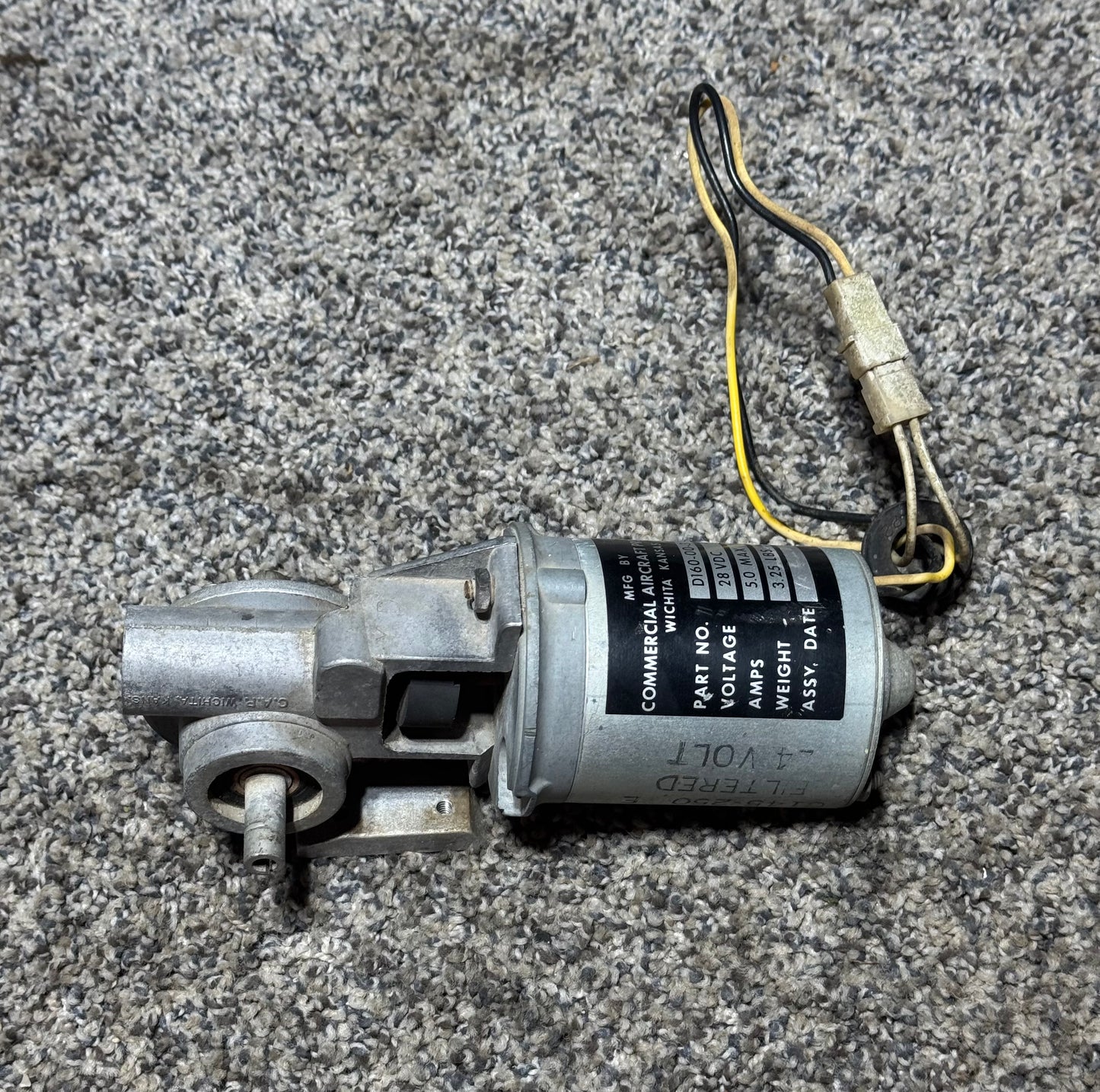 D160-00-3 Commercial Aircraft Products Flap Motor