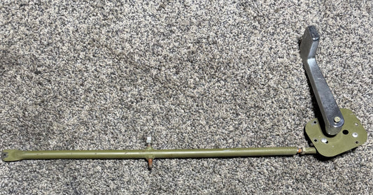 1217088-2 Cessna 210 Interior Door Handle Base Plate W/ Push Rod & Door Handle