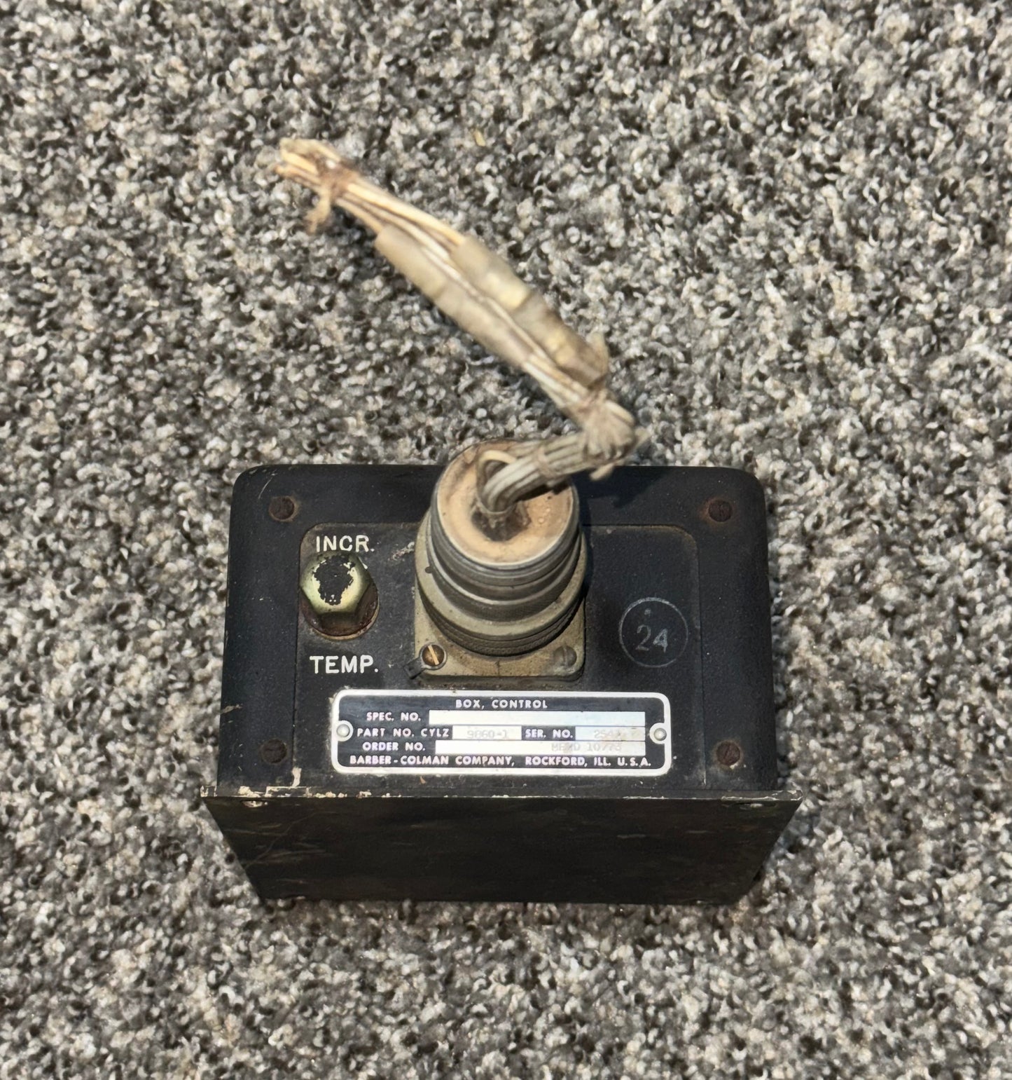 CYLZ9860-1 Barber-Colman Windshield Temperature Box Control