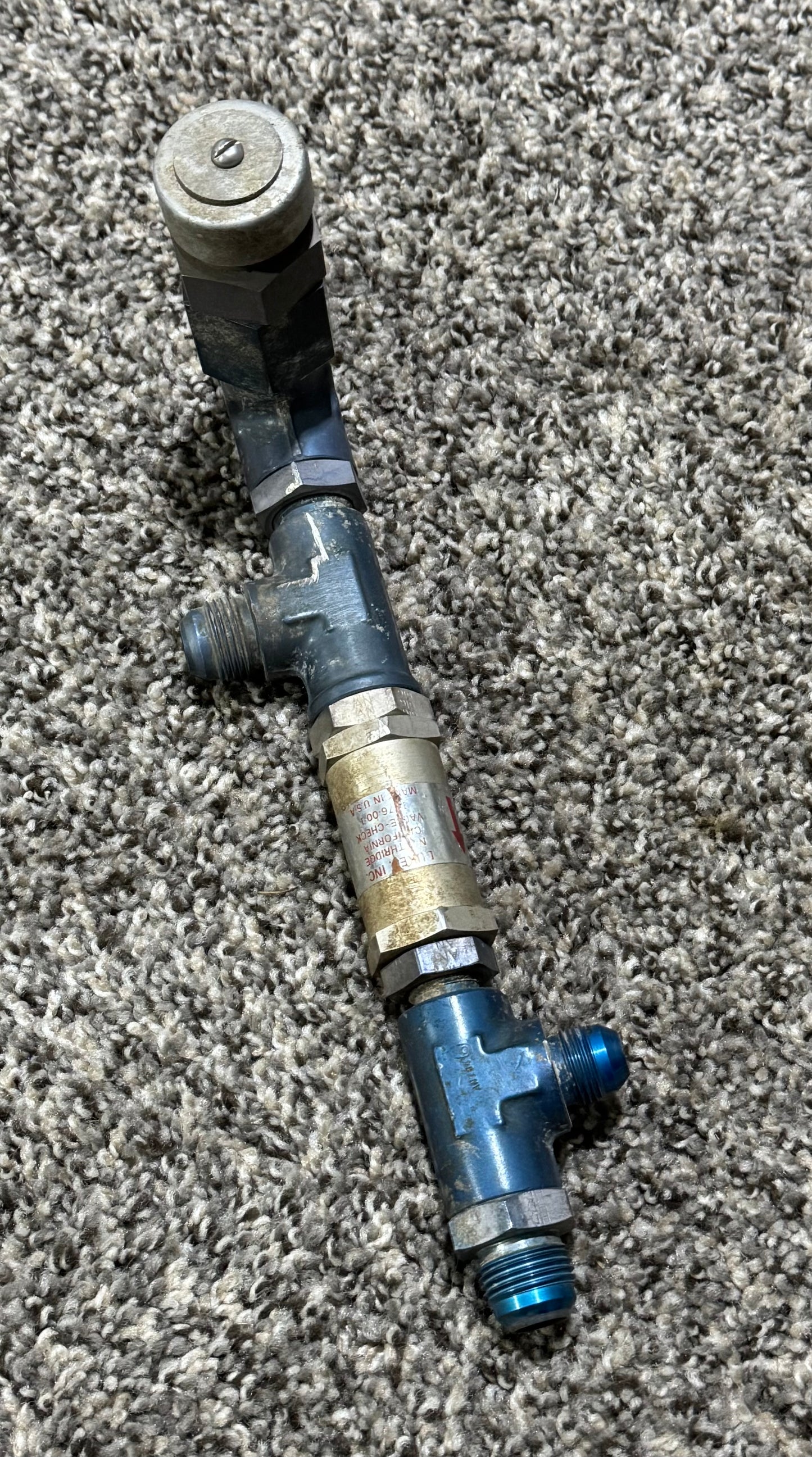 1276-00-1 Cessna 425 Pneumatic Pressure Relief W/ Check Air Valve Assembly