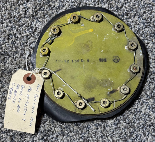 50-921509-9 Beech KA-100 Fuel Cell Cover Plate W/ Fuel Tank Bladder Adapter